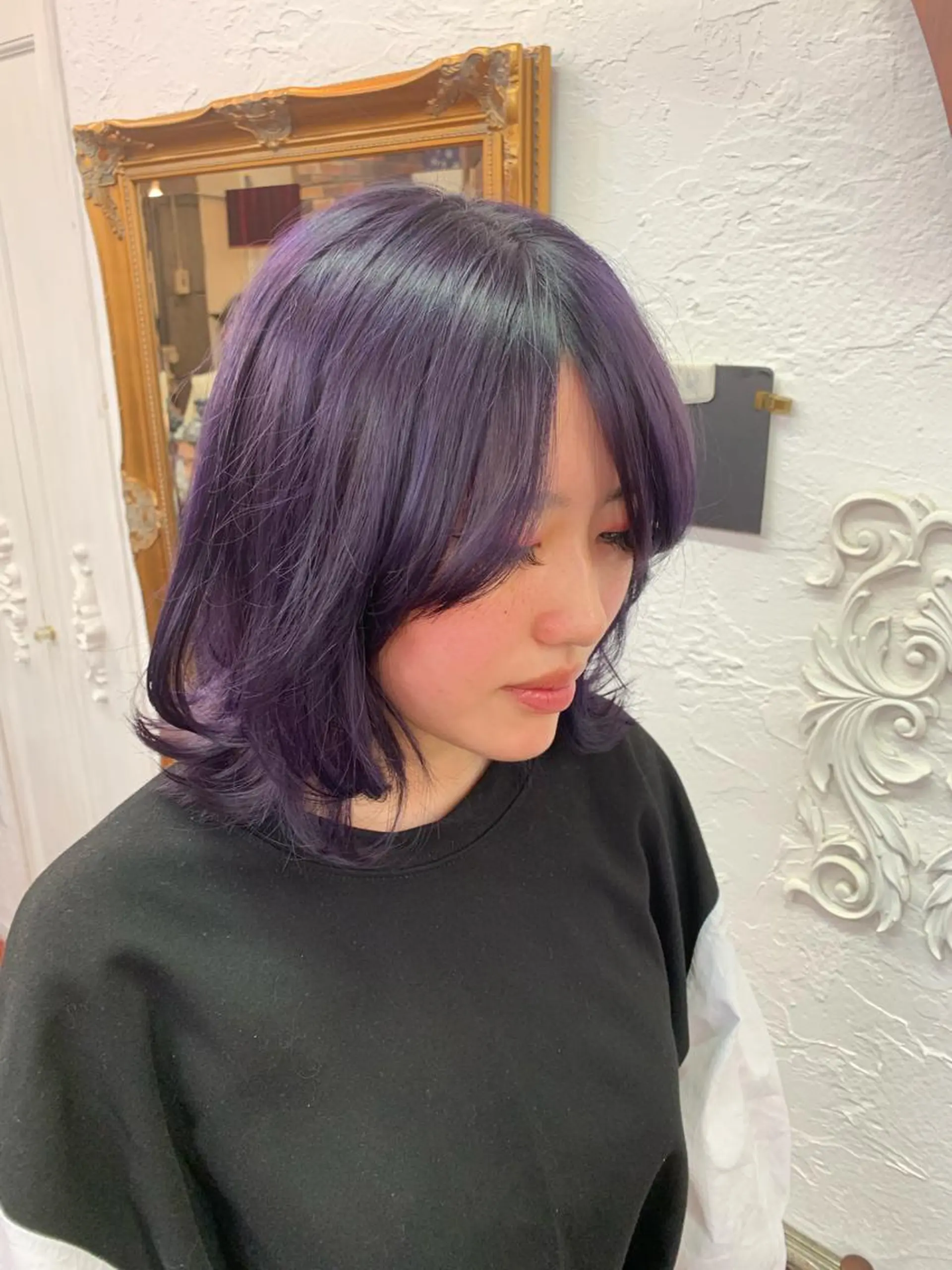 ミディアム カラー ピンクベージュ/新潟 万代/高橋桃葉🍑のヘアスタイル