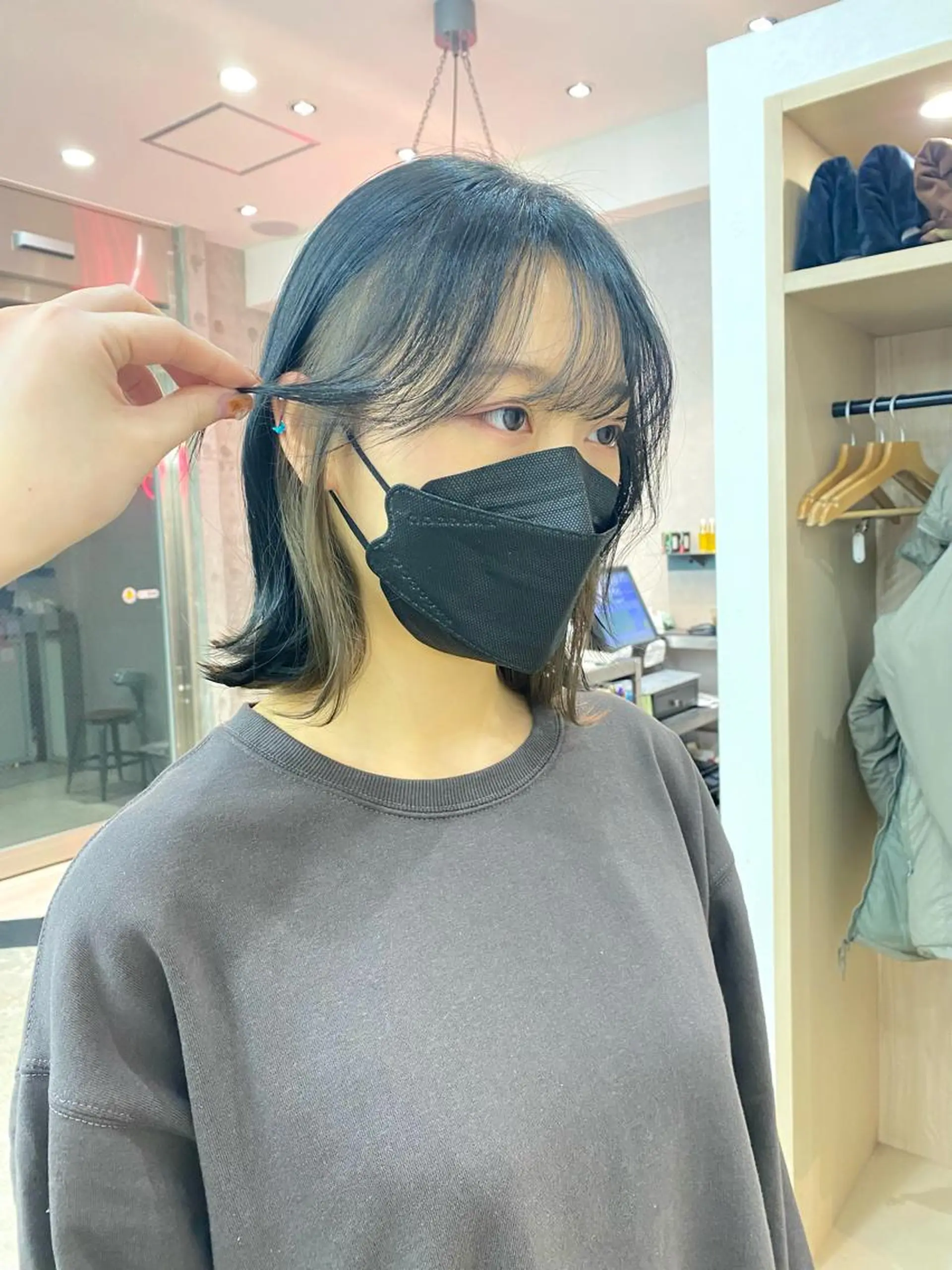 ミディアム カラー ヘアアレンジ ヘアカラー ♡韓国風ヘア 🐈♡MIHOのヘアスタイル