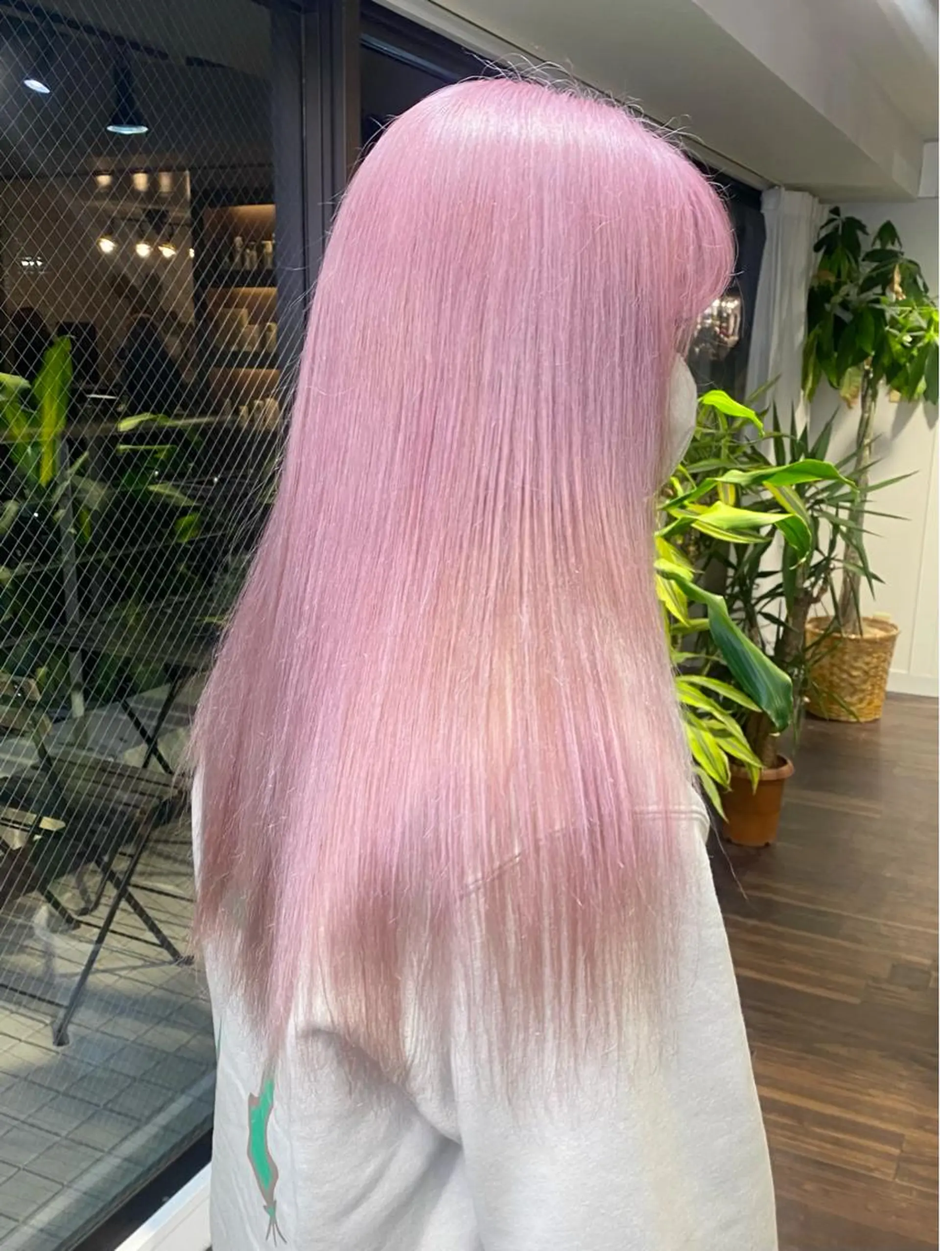 ロング カラー ヘアアレンジ ダブルカラー ハイトーンカラー ピンクカラー 韓国ヘア×髪質 改善🇰🇷シオリのヘアスタイル