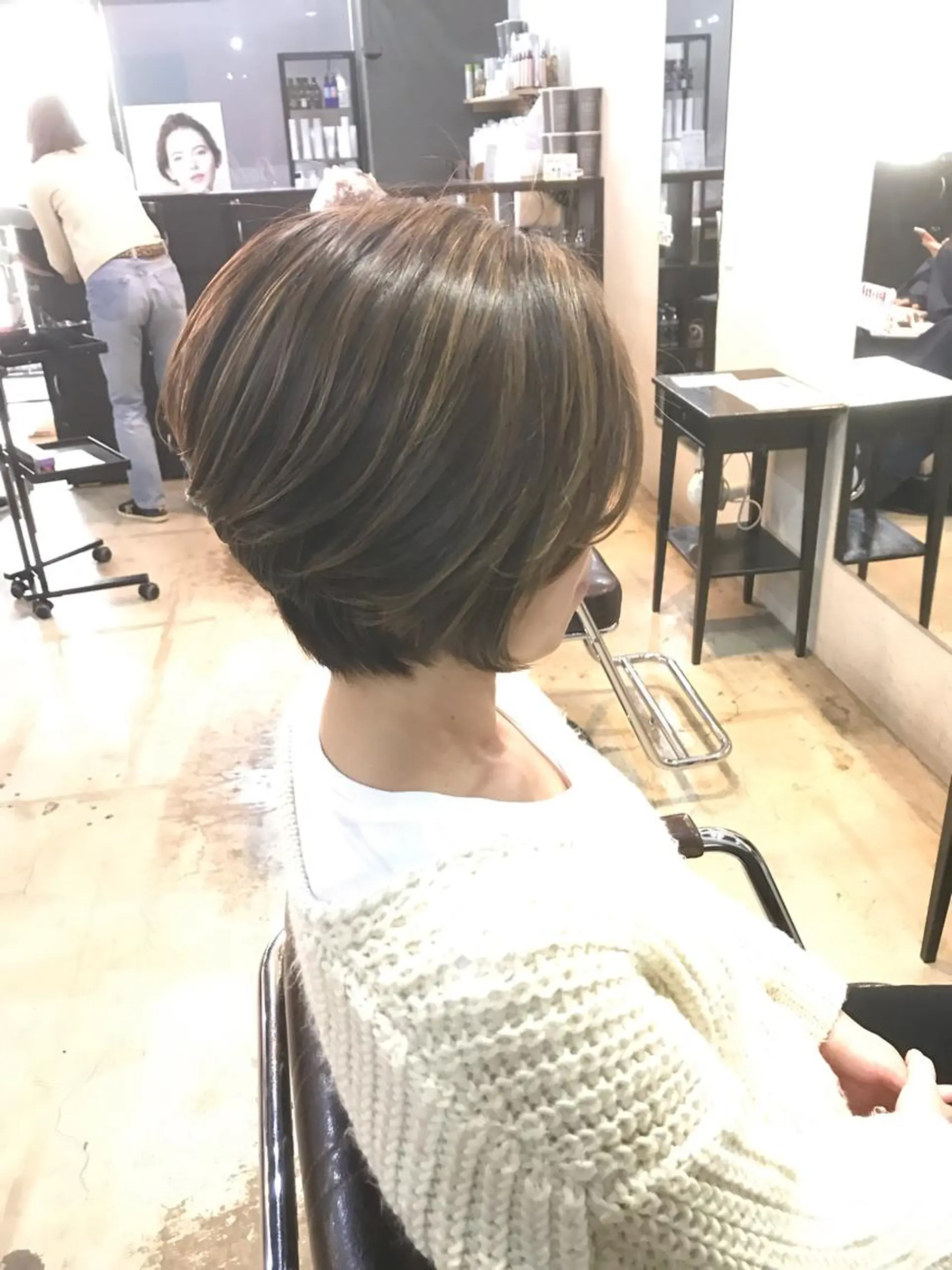 ショート ショートボブ ボブ ショートヘア 正分 真美のヘアスタイル