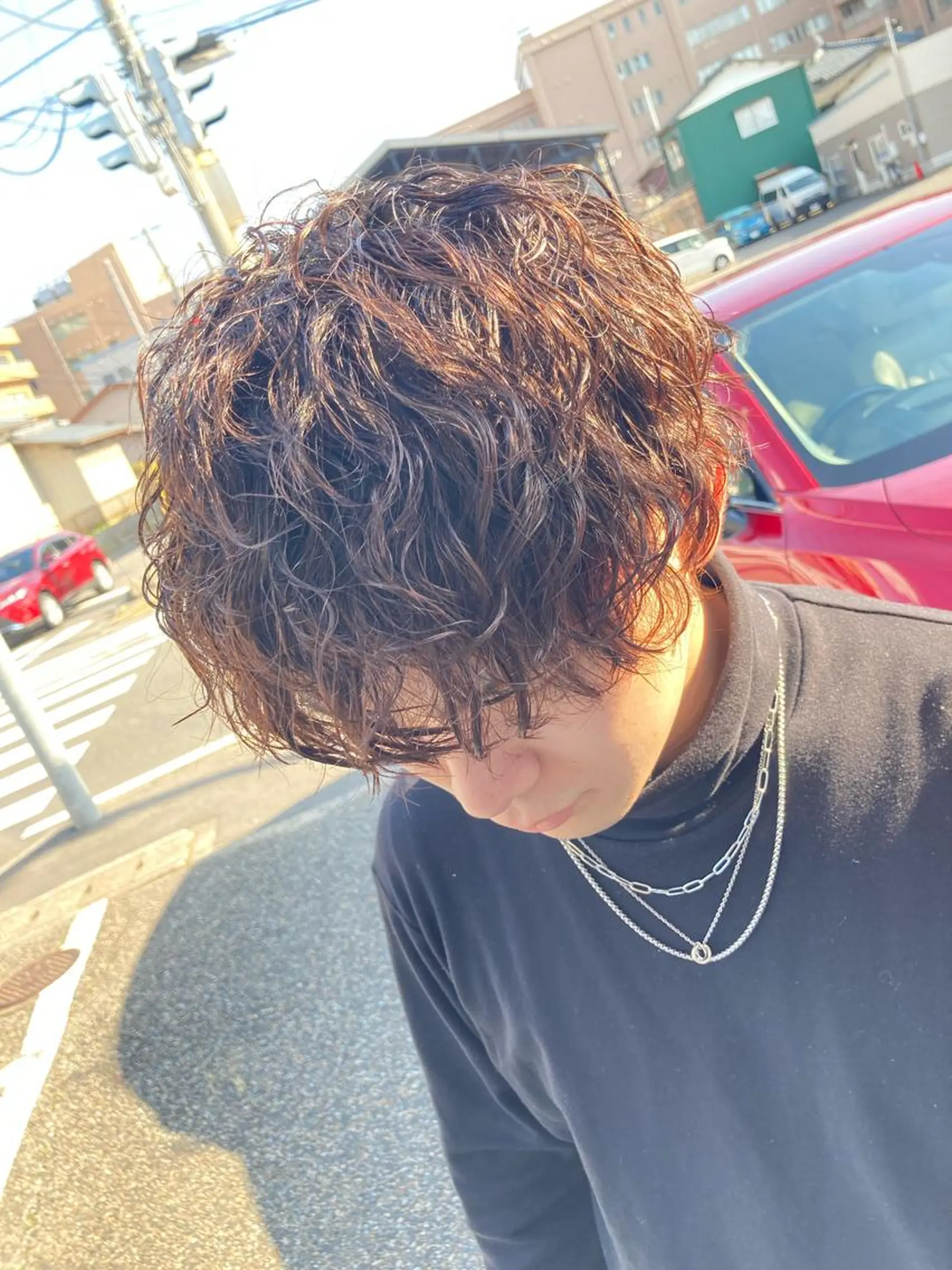 ミディアム パーマ メンズ パーマが得意な【最高 悠斗】のヘアスタイル