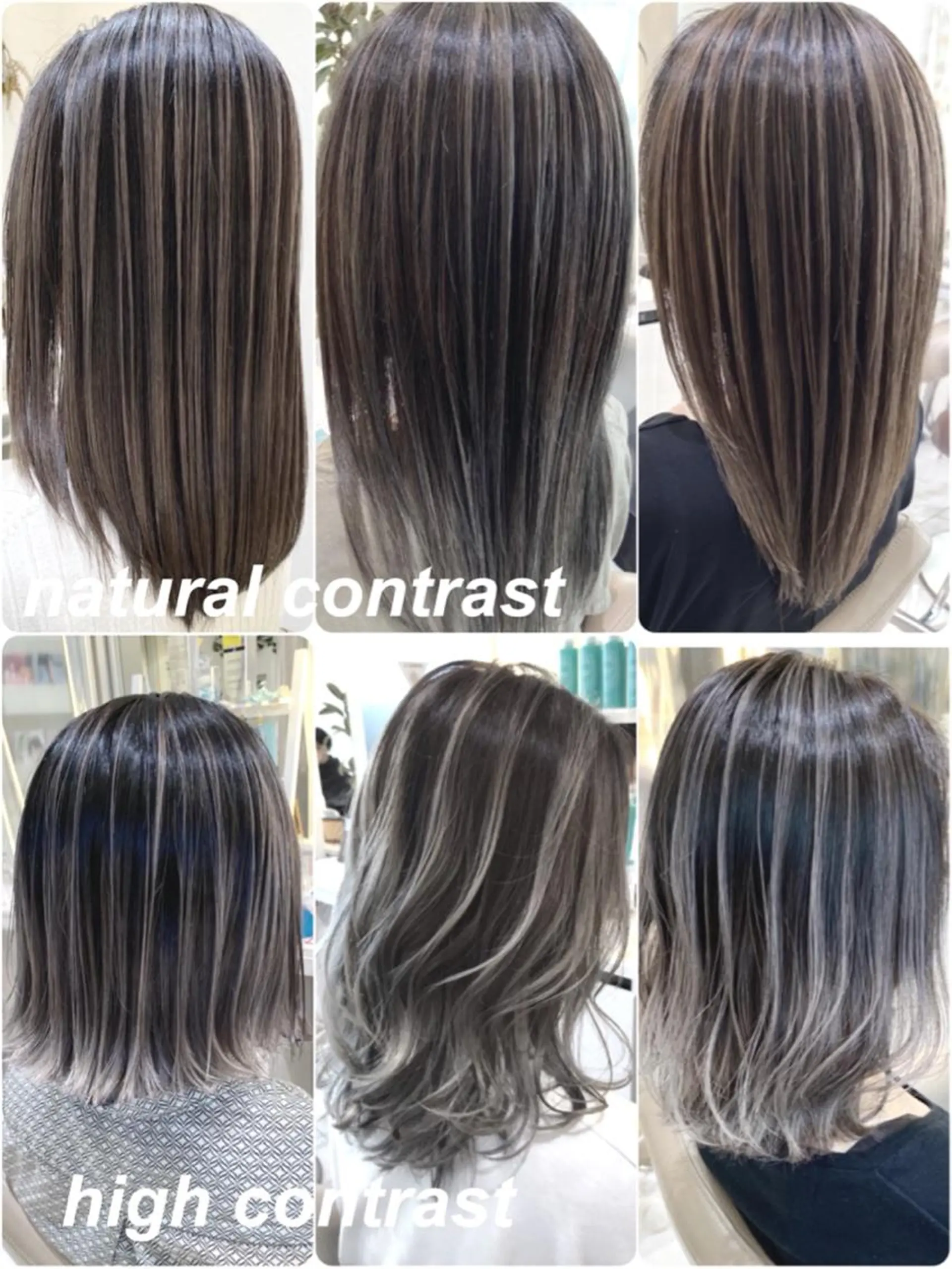 セミロング カラー バレイヤージュ レイヤーカット カット ヘアカラー トリートメント 山崎俊輔/髪質改善 /バレイヤージュのヘアスタイル