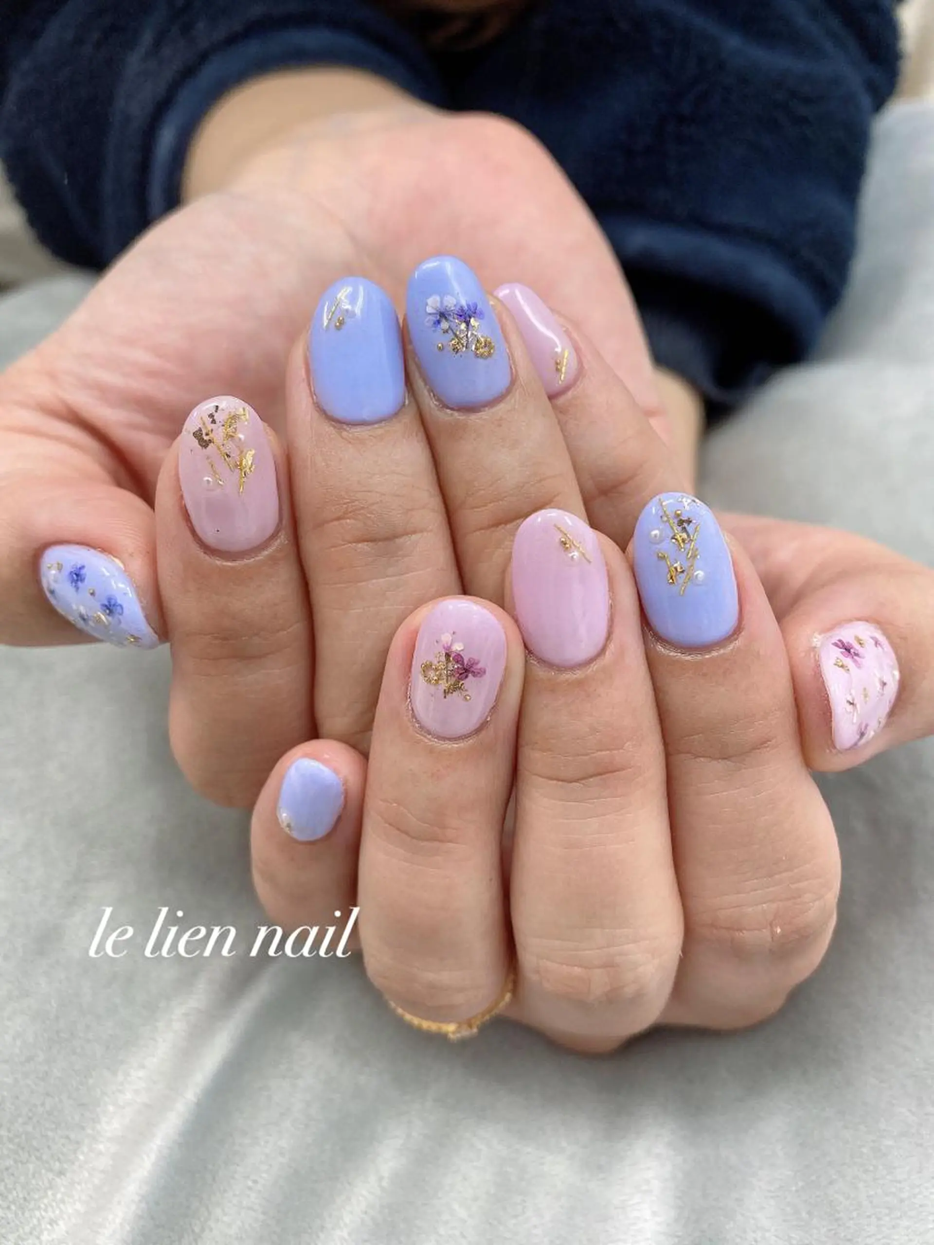 ネイル 春ネイル ハンドネイル le lien nailのネイルデザイン