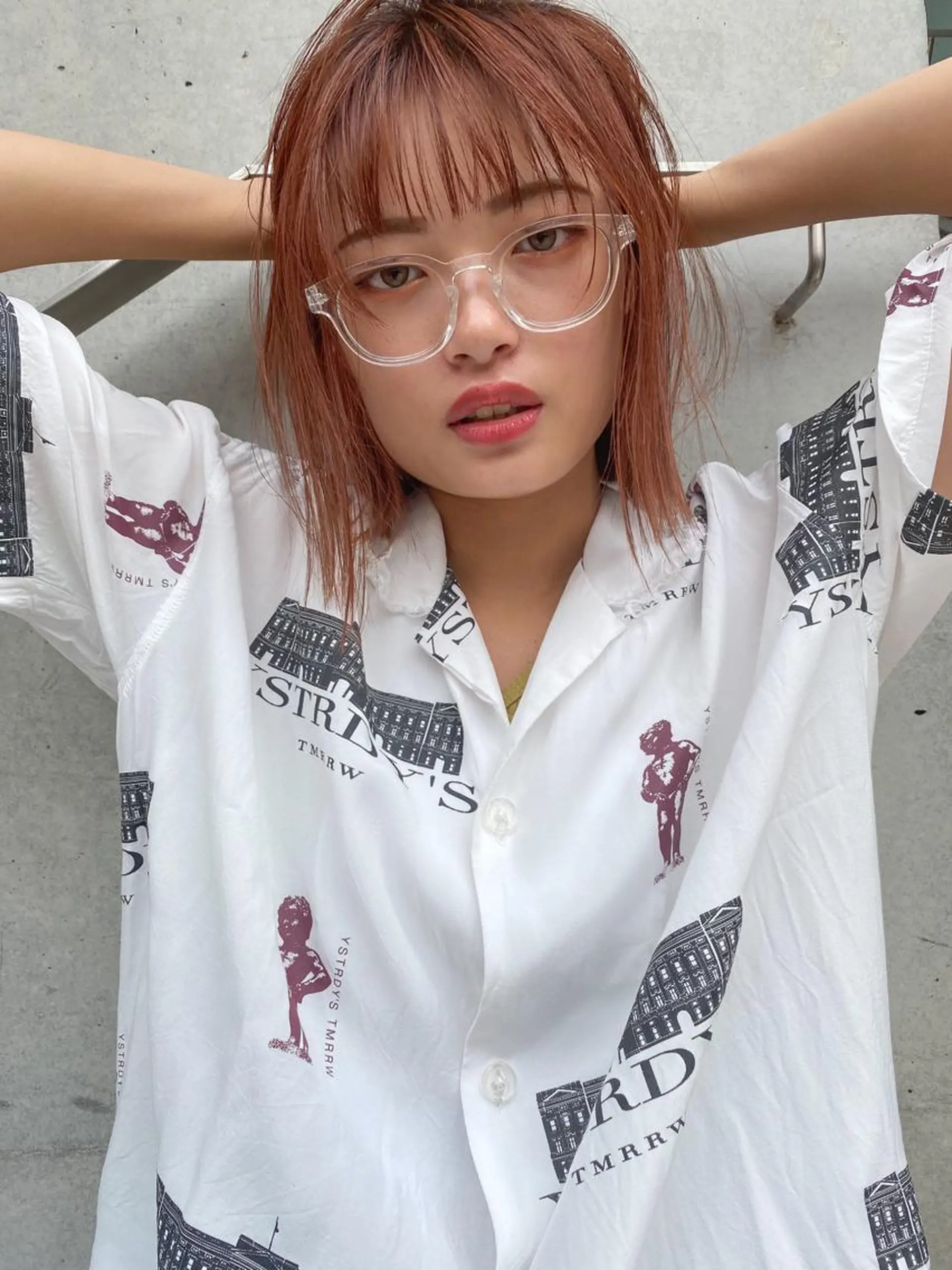 ミディアム カット ヘアカラー トリートメント nessヤマサキ リュウタのヘアスタイル