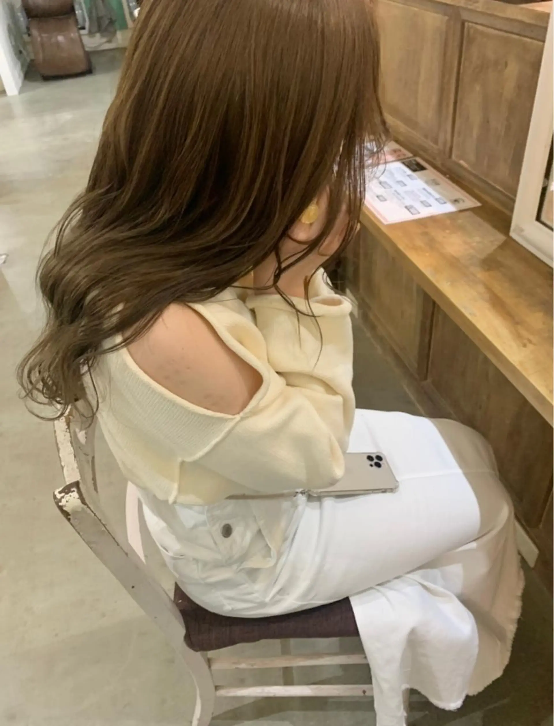 ロング カラー 暖色/まろベージュ/ シカタユウカのヘアスタイル