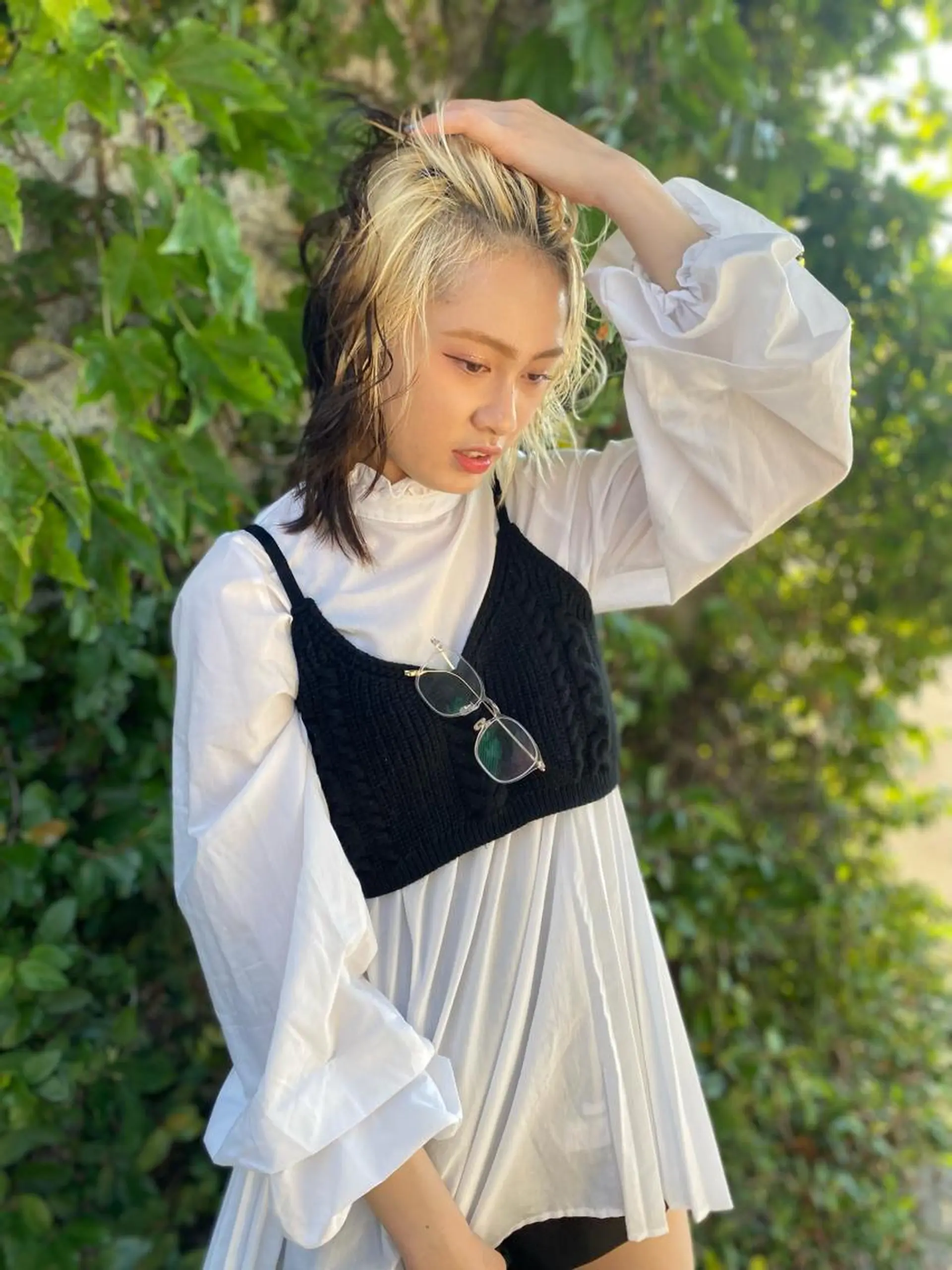 セミロング カラー ヘアアレンジ 🫧うる艶color 🩵綾🌙のヘアスタイル