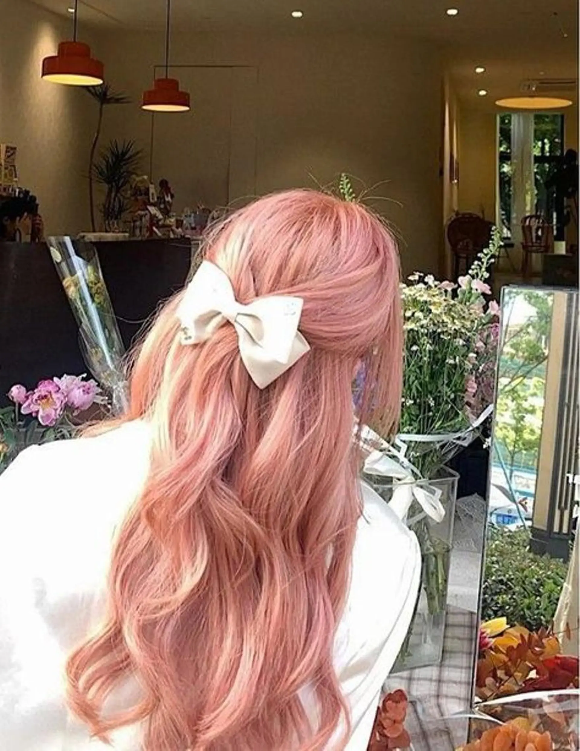 カラー ヘアカラー トリートメント ヘッドスパ ヘアセット モテガーリー🎀ピン クヘア/SHIONEのヘアスタイル