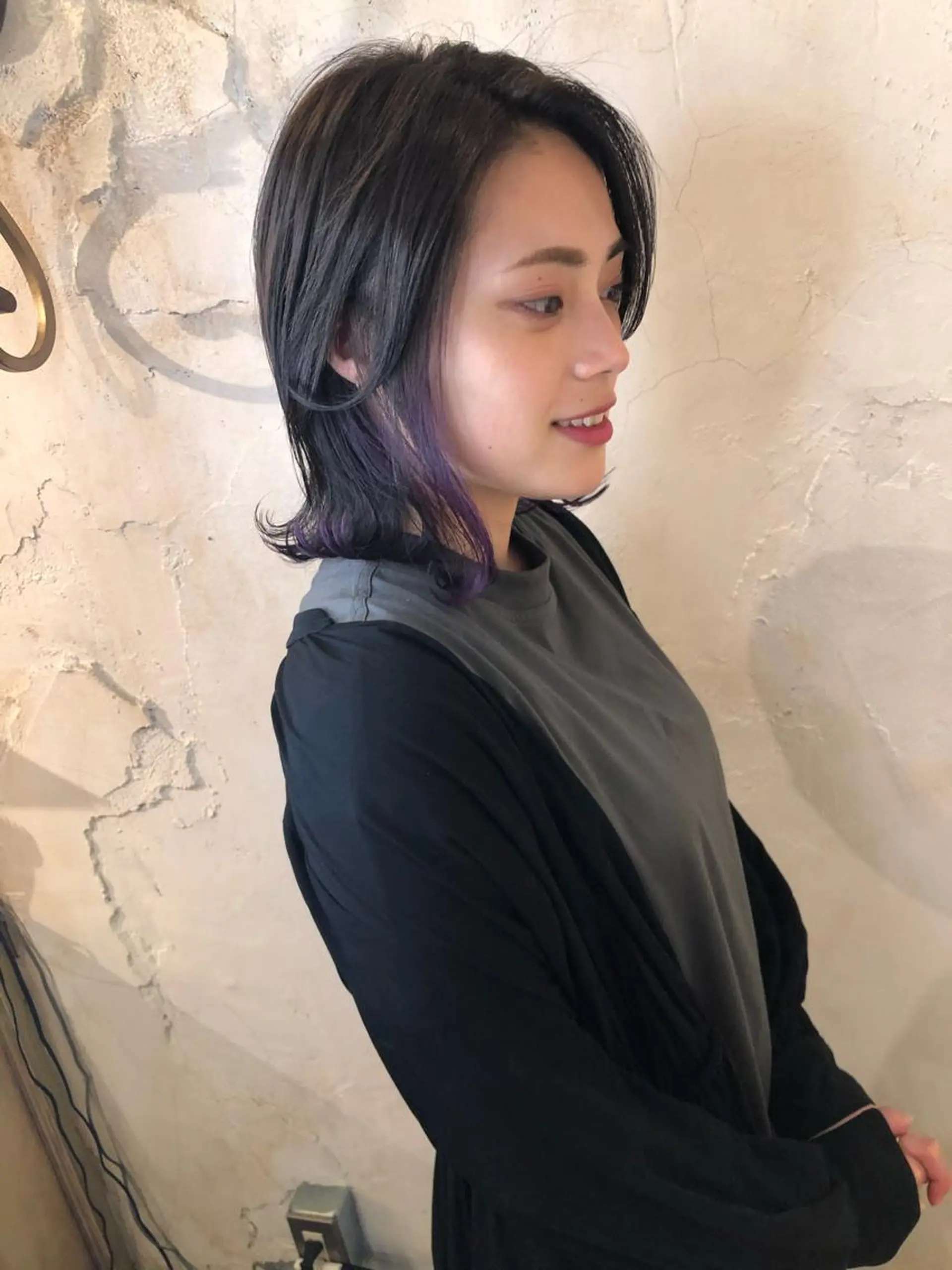 ミディアム ヘアカラー マネージャー 山城洸希のヘアスタイル