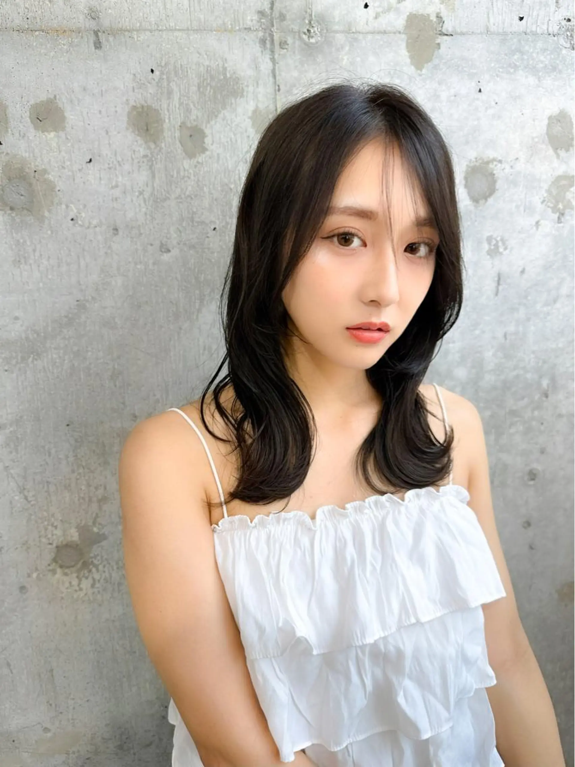 ミディアム カラー カット ヘアカラー トリートメント ヘッドスパ 髪質改善サロン Sea shinjuku 新宿南口【シー シンジュク】所属・髪質改善/韓国ヘア レイヤー/新宿/ロミのヘアスタイル