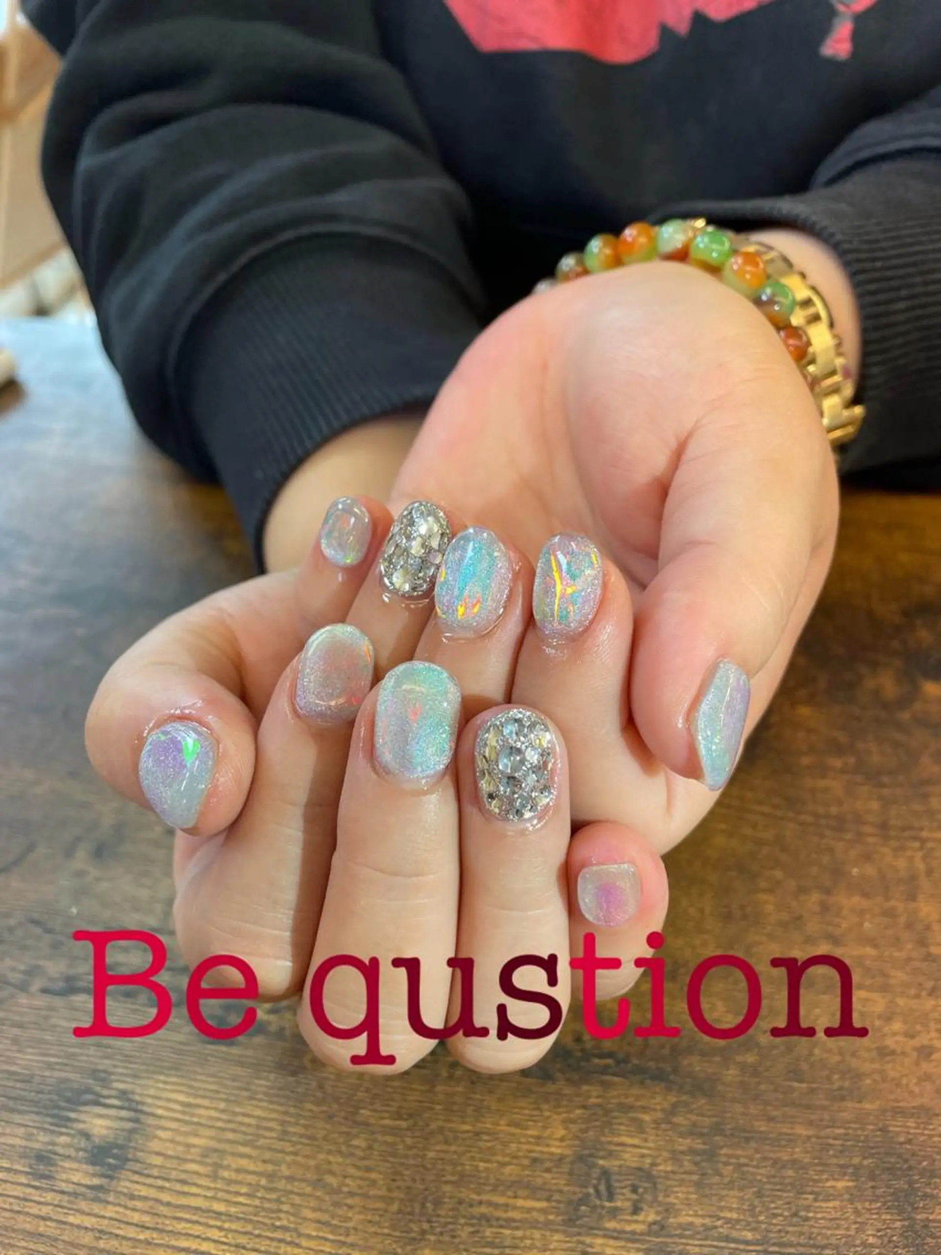 ネイル 氷ネイル・うるうるネイル ハンドネイル ueki junのネイルデザイン