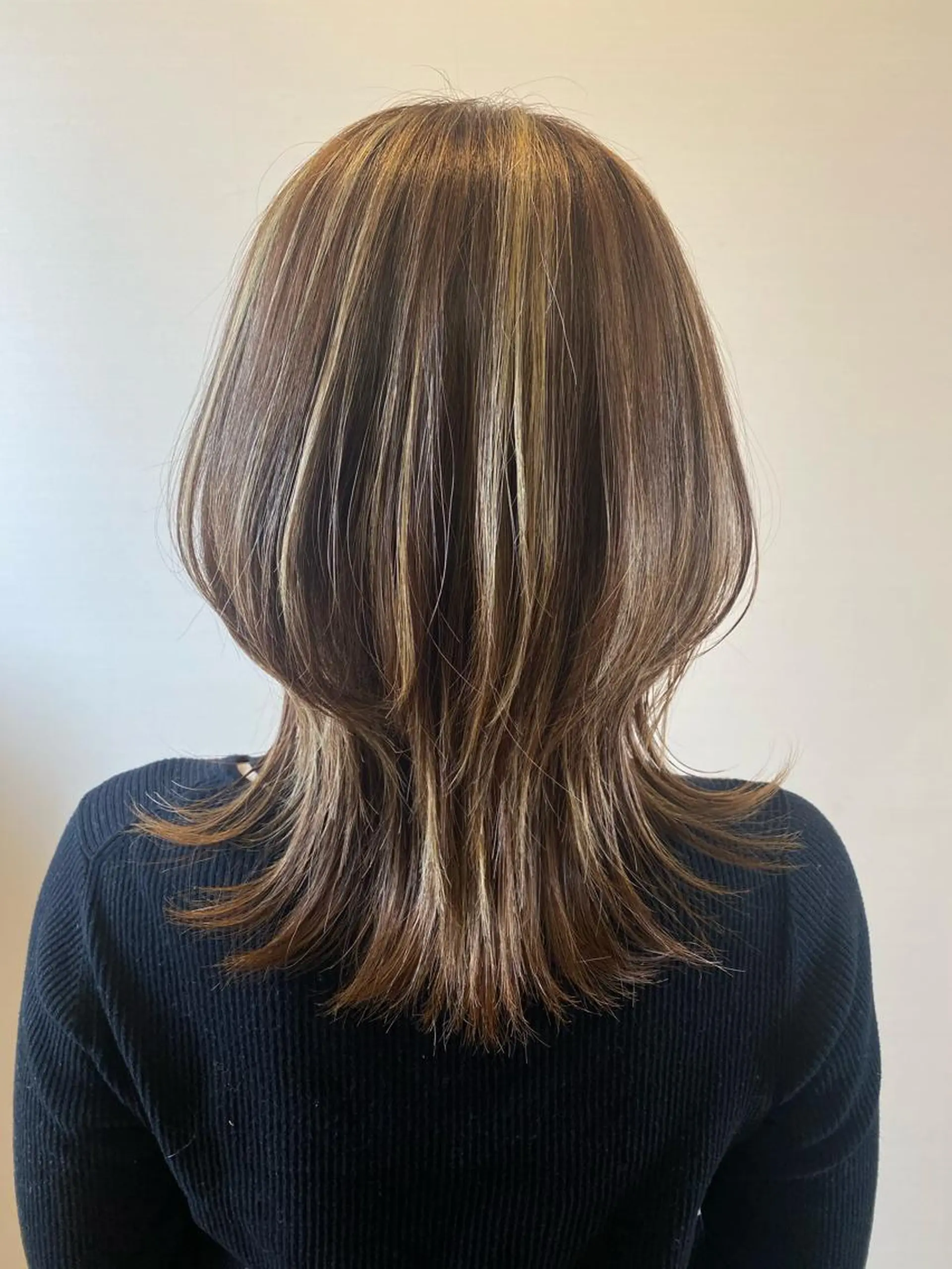 ミディアム カラー カット ヘアカラー トリートメント ✴︎ヒラガカナ✴︎ ECLAT HAIRのヘアスタイル