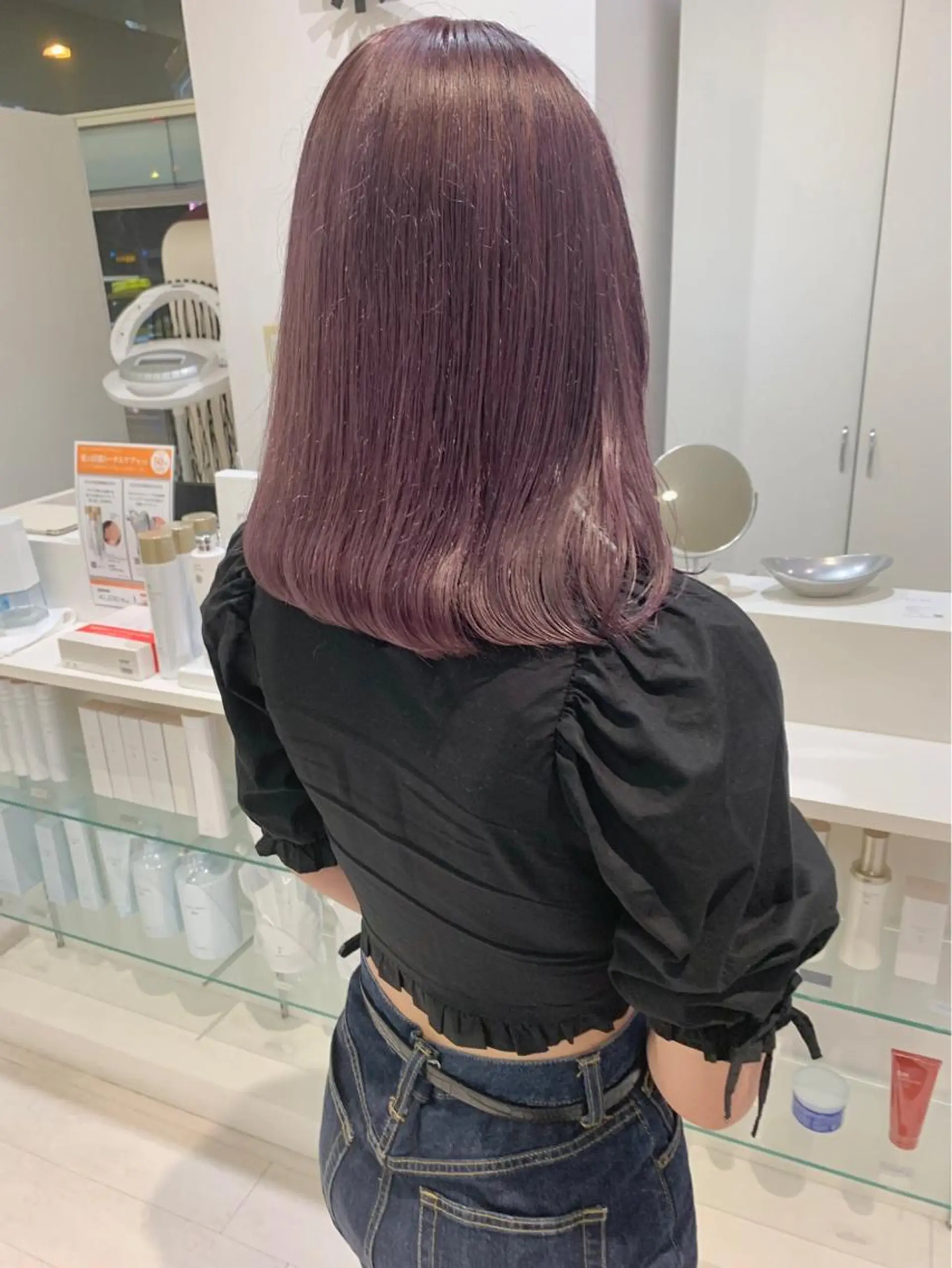 セミロング カラー ParveMix 佐々木梨紗🤍のヘアスタイル