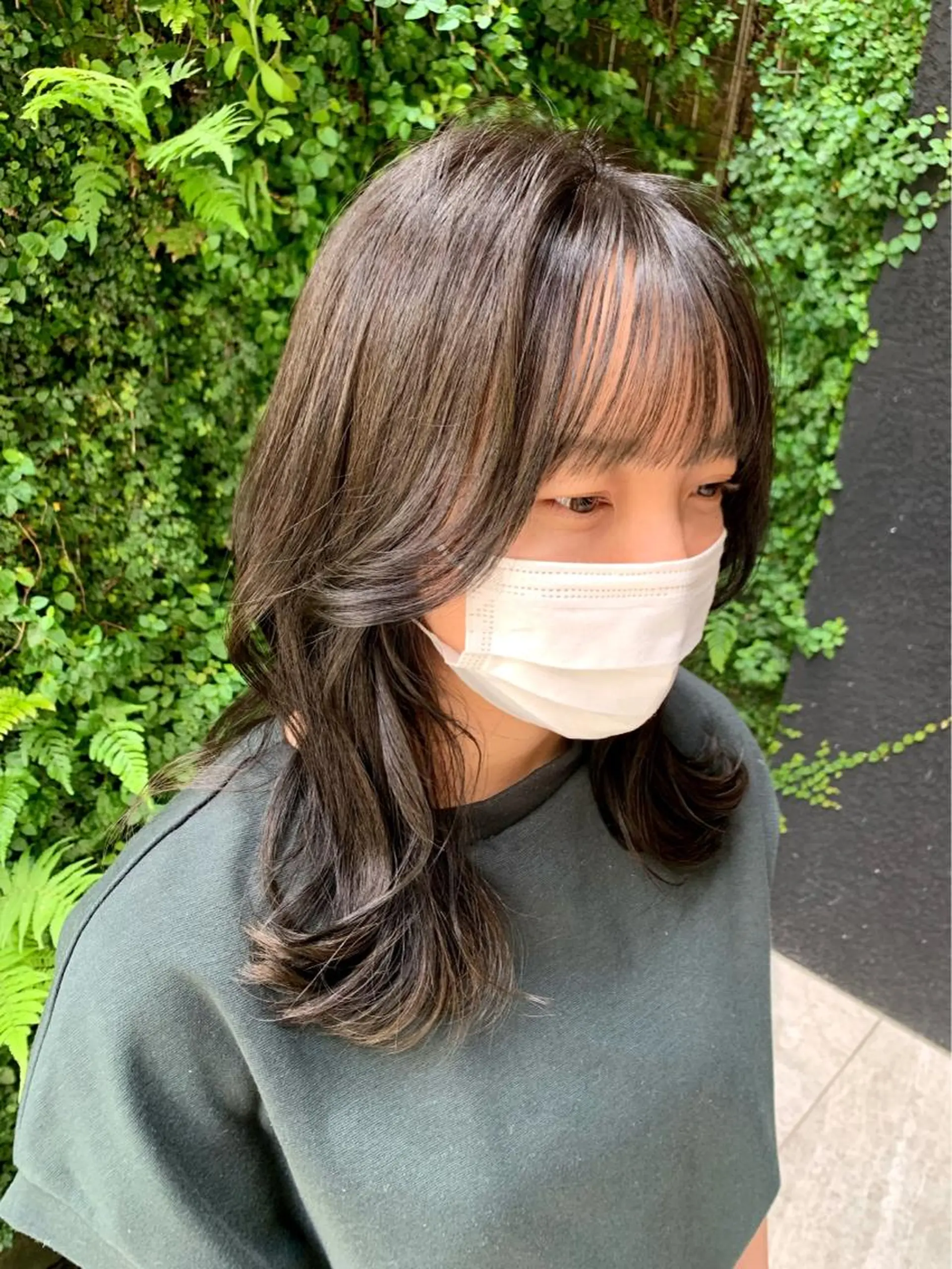 ミディアム トリートメント ヘアカラー LITTLE _KATOのヘアスタイル