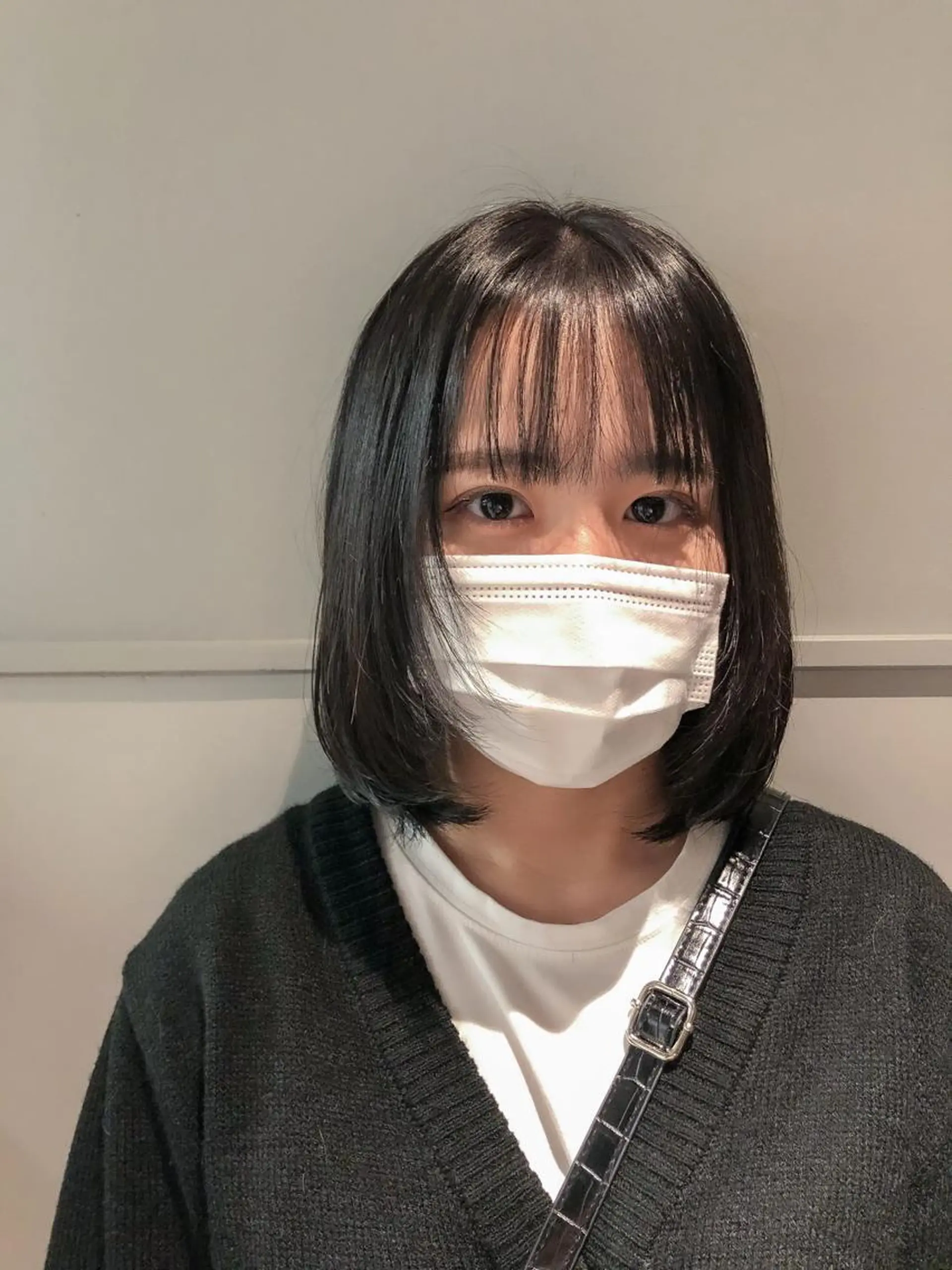 ミディアム カラー ヘアアレンジ ボブ 顔周りカット シャギー rii-🩰 トレンド韓国ヘアのヘアスタイル