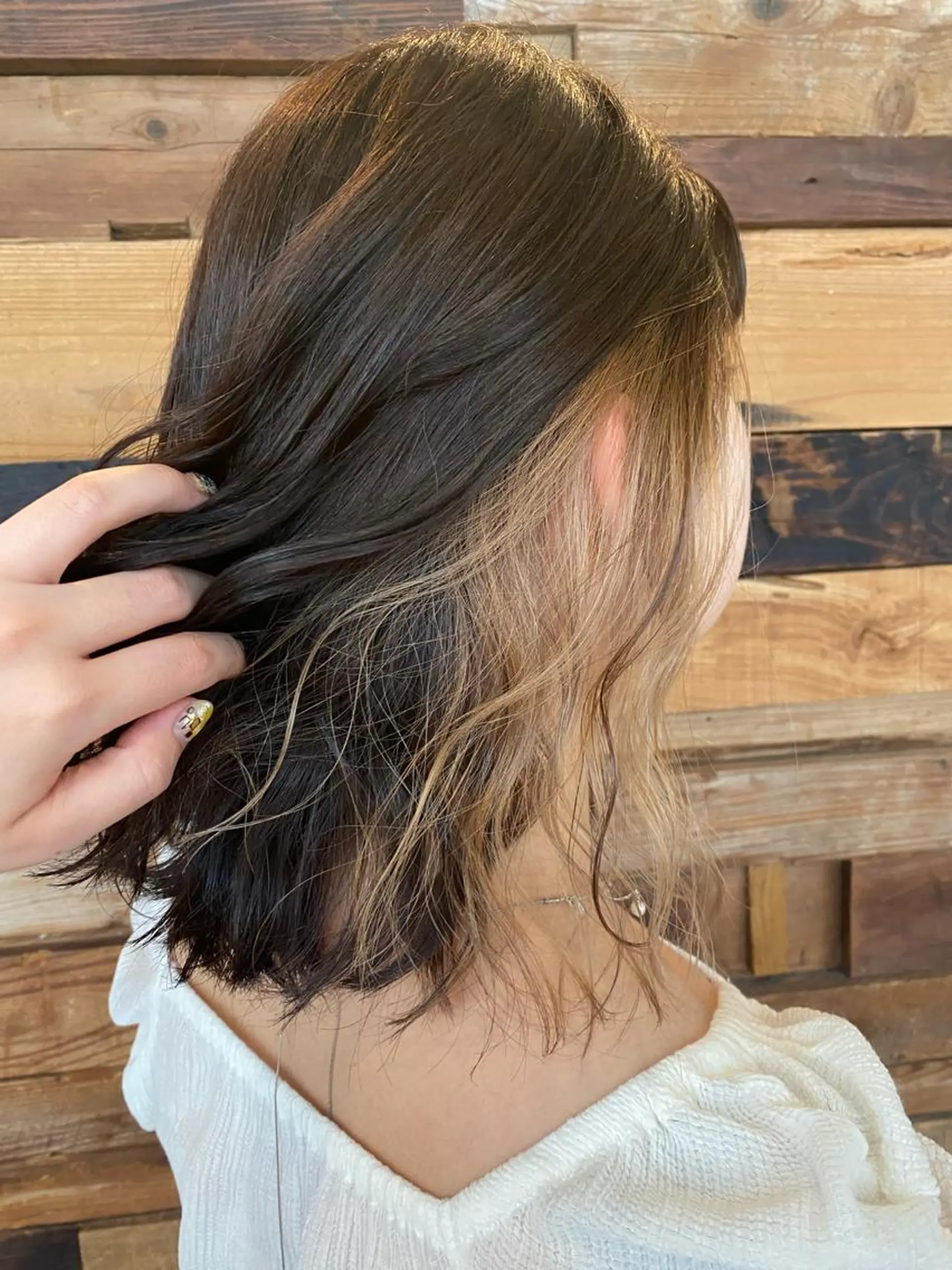 ミディアム ヘアカラー 白井 雅美のヘアスタイル