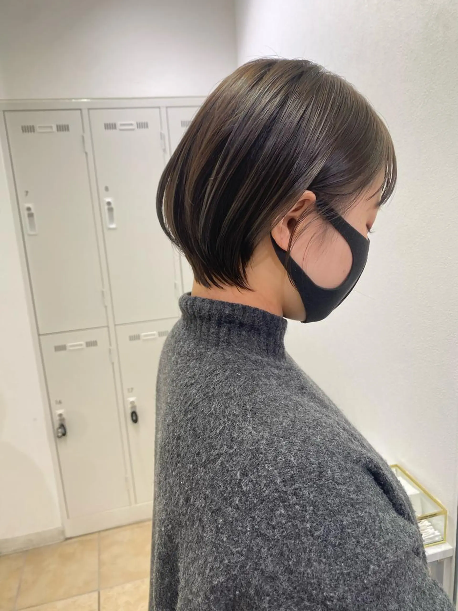 ショート カラー カット ヘアカラー 西山梨々/ボブ/ ショート/レイヤーのヘアスタイル
