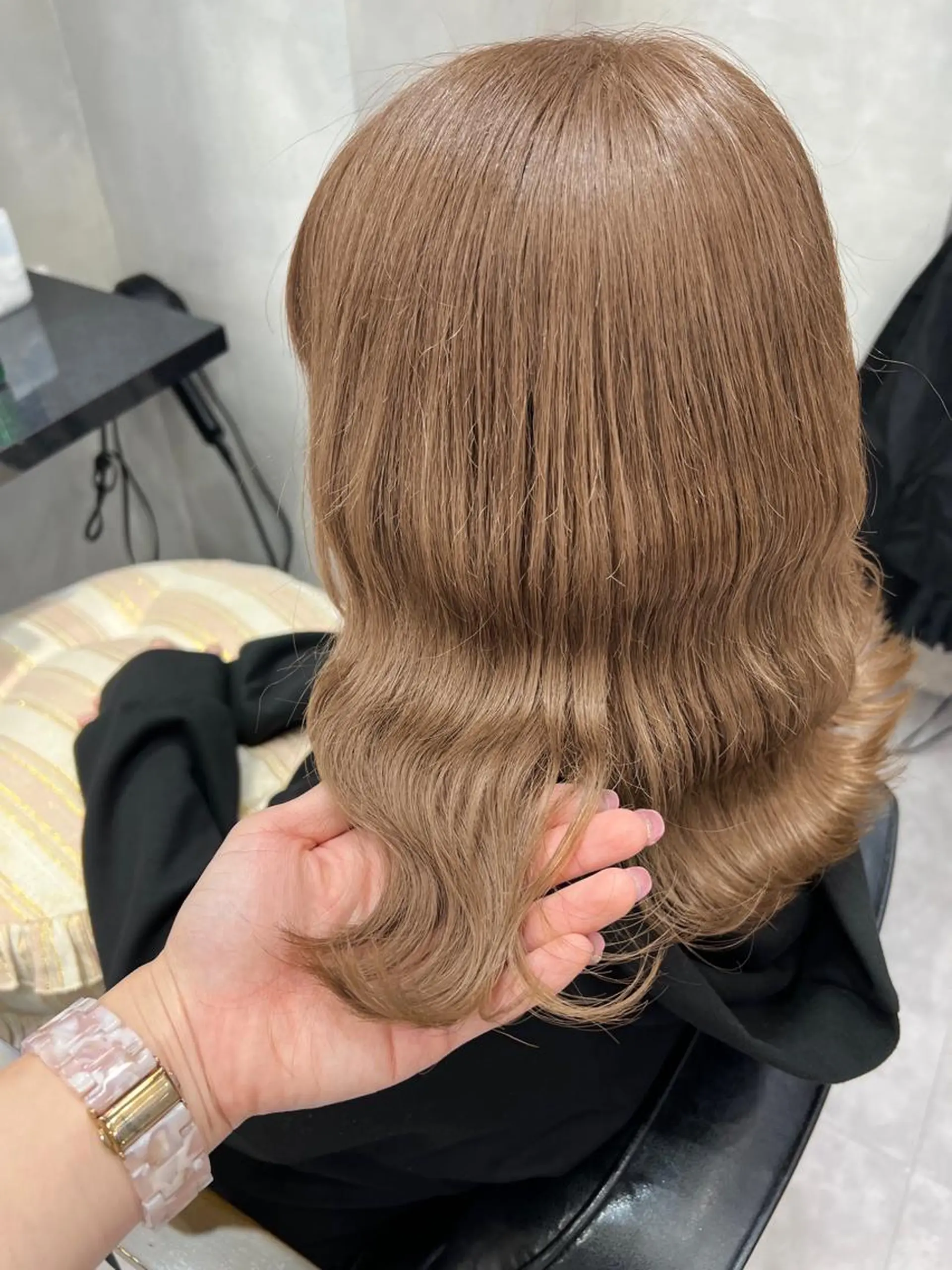ミディアム カラー ヘアアレンジ シールエクステ アディクシーカラー アッシュ バレイヤージュ ベージュカラー ヘアカラー トリートメント ar+ ❤︎ maiのヘアスタイル