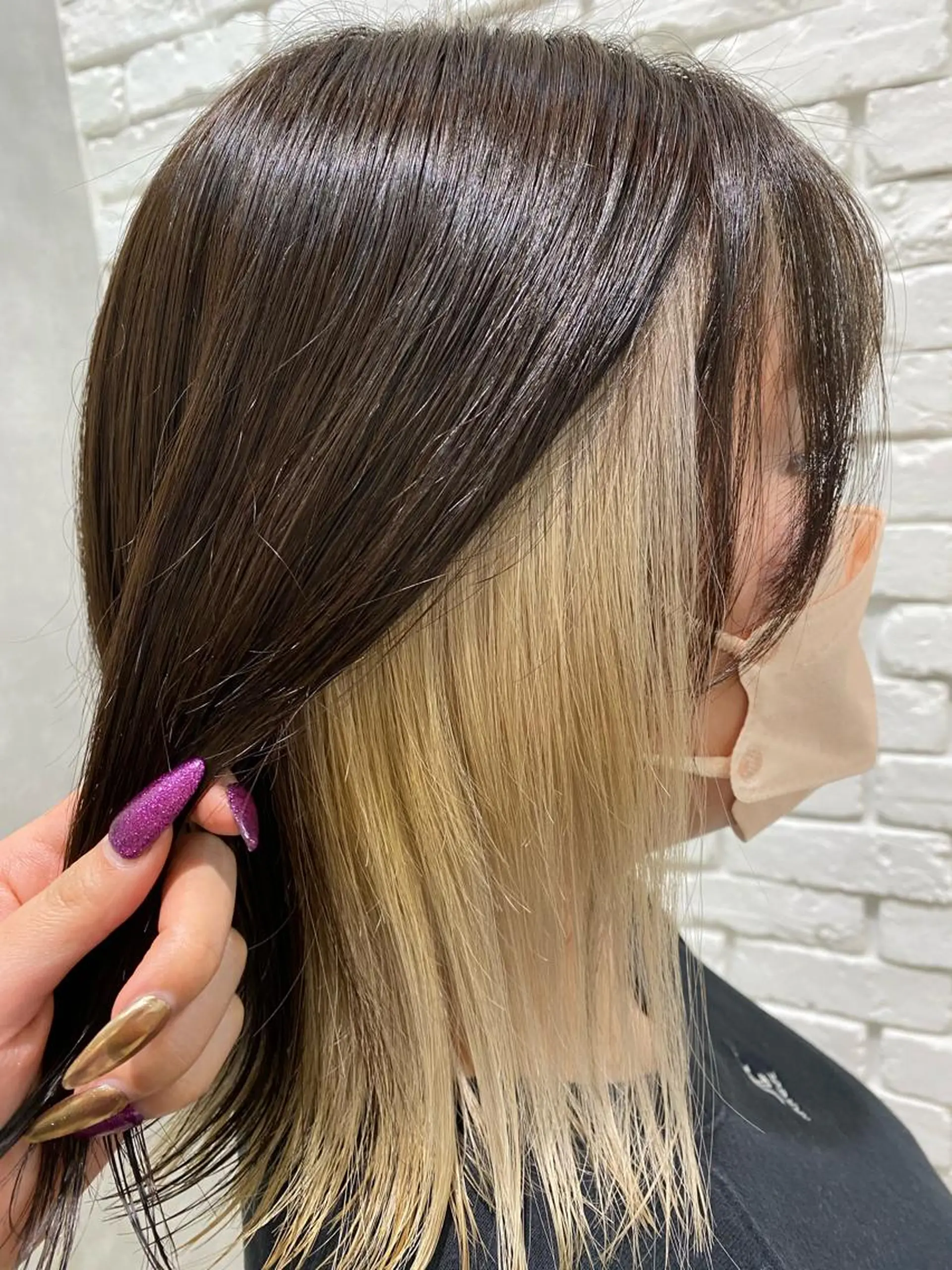 ミディアム ヘアカラー ROSEL 沢津橋  楓のヘアスタイル