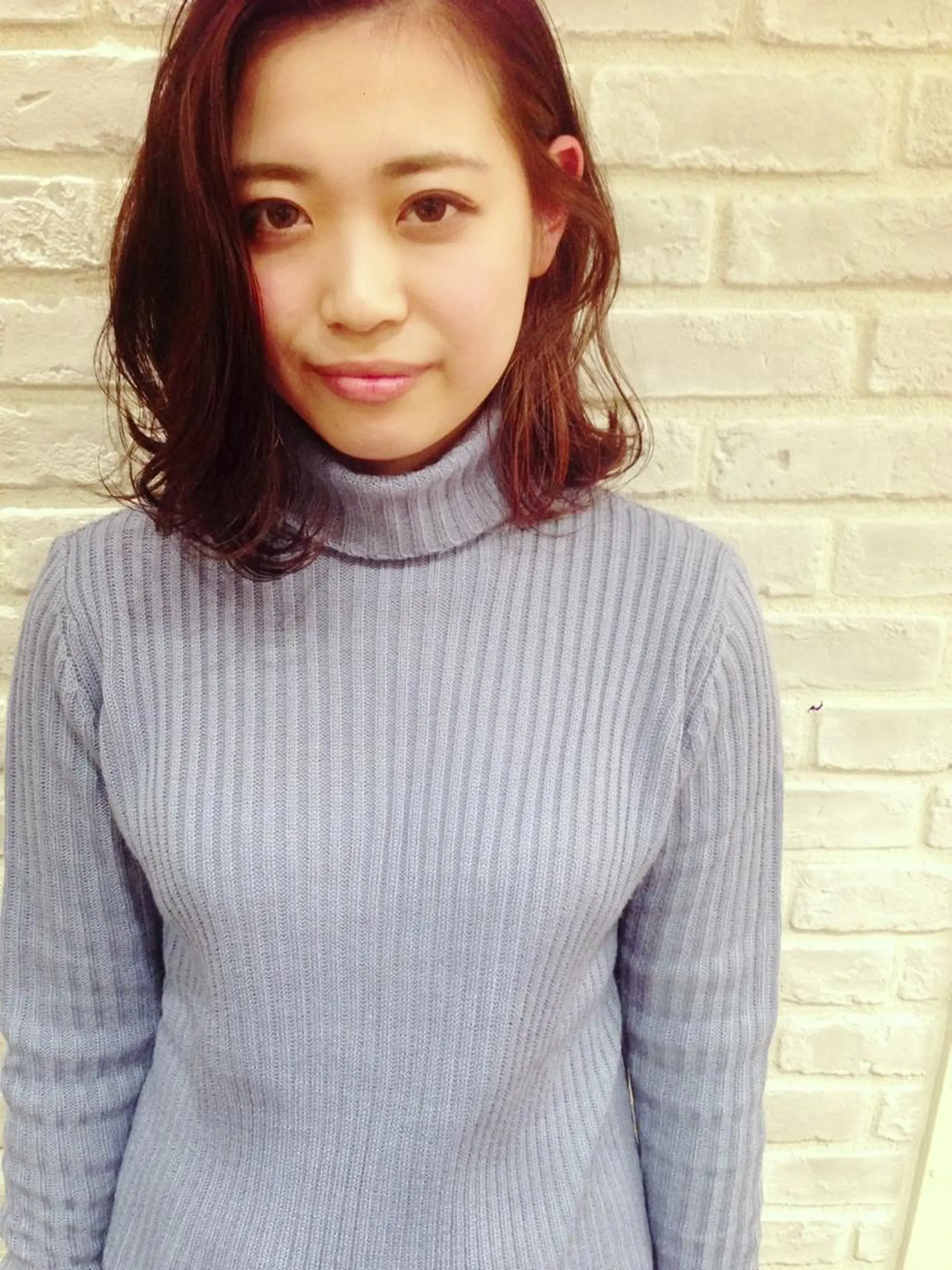 ミディアム カラー パーマ la fith所属・rico_by ヘアとアイブロウのヘアスタイル