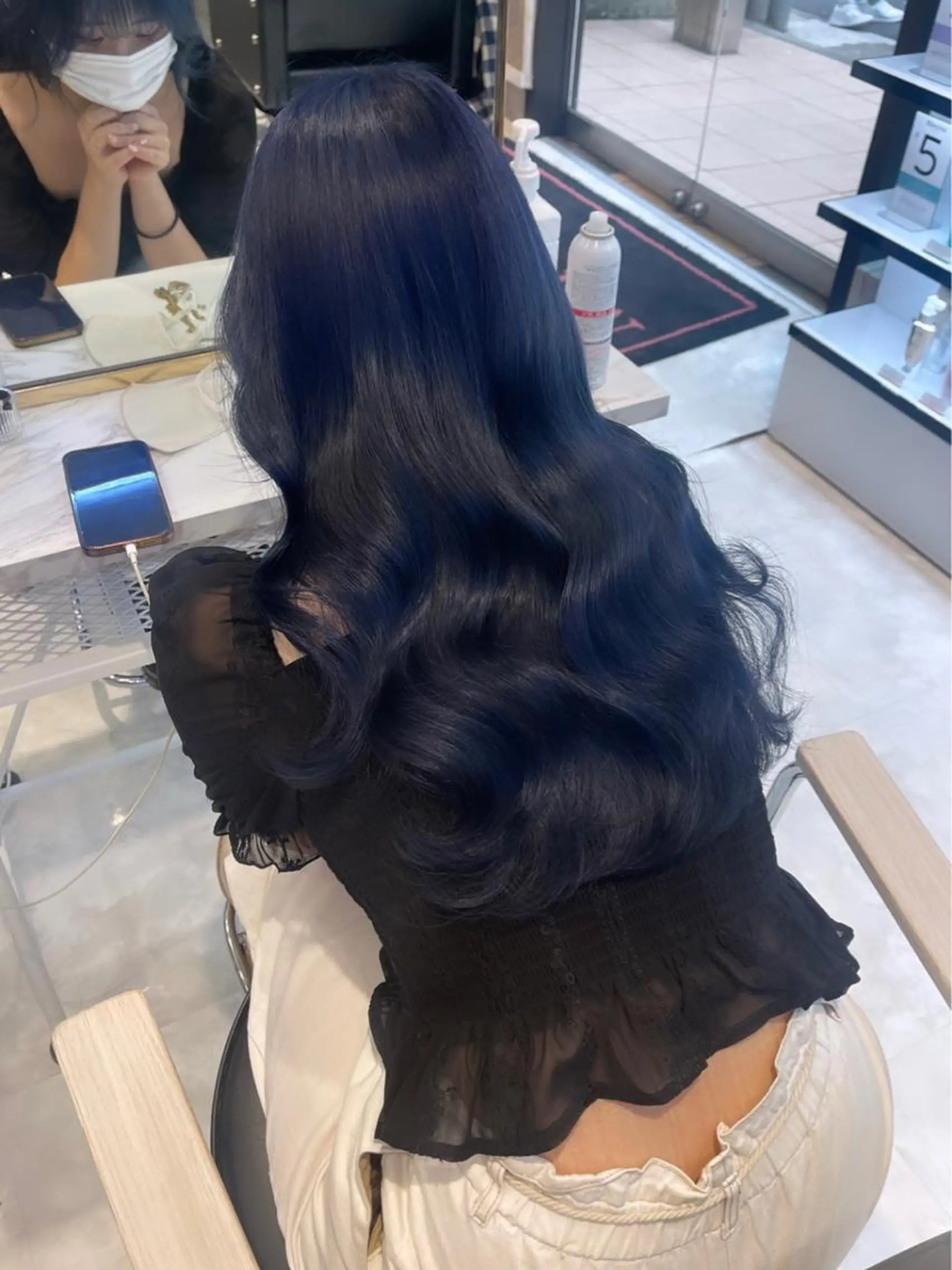 ロング カラー パーマ ヘアアレンジ メンズ キッズ ネイル マツエク・マツパ アイブロウ 🎀韓国スタイル YURINA🎀のヘアスタイル