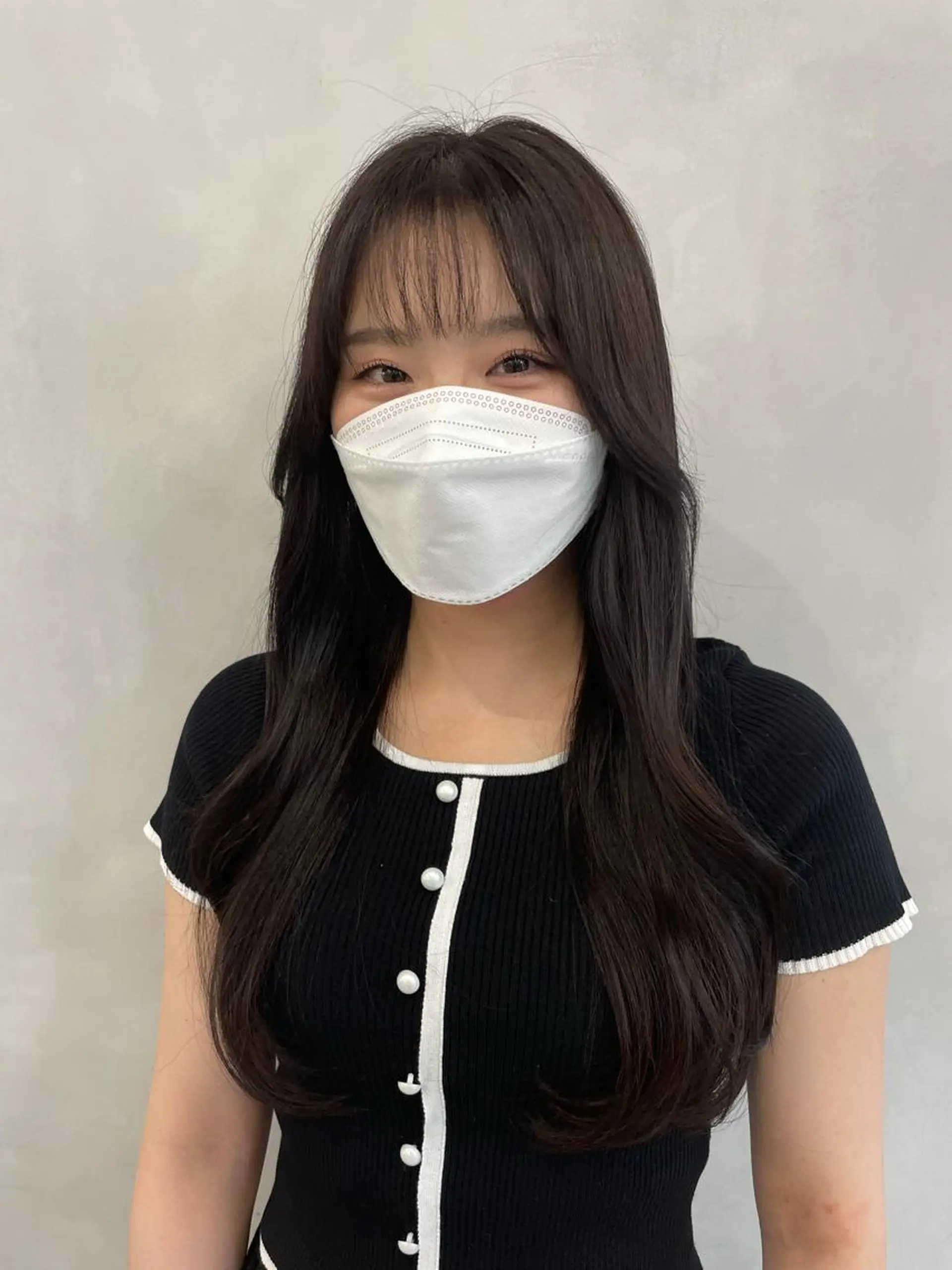 ロング 韓国風ヘア ロング ❤︎︎韓国ヘア❤︎︎ 𝑺𝒉𝒊𝒉𝒐のヘアスタイル