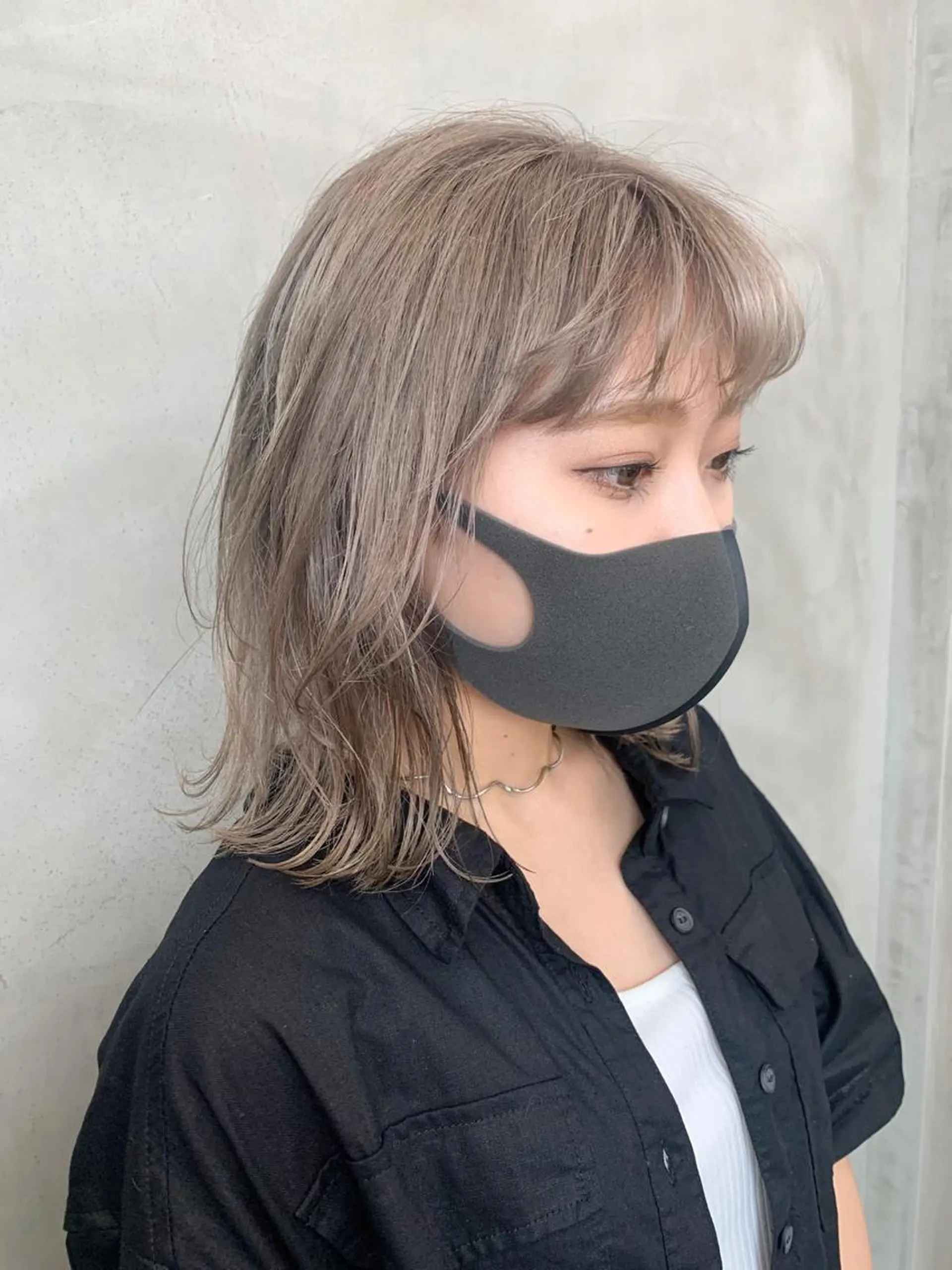 ミディアム カラー ブームボックス所属・🐝ハイトーンカラー hachi🐝のヘアスタイル