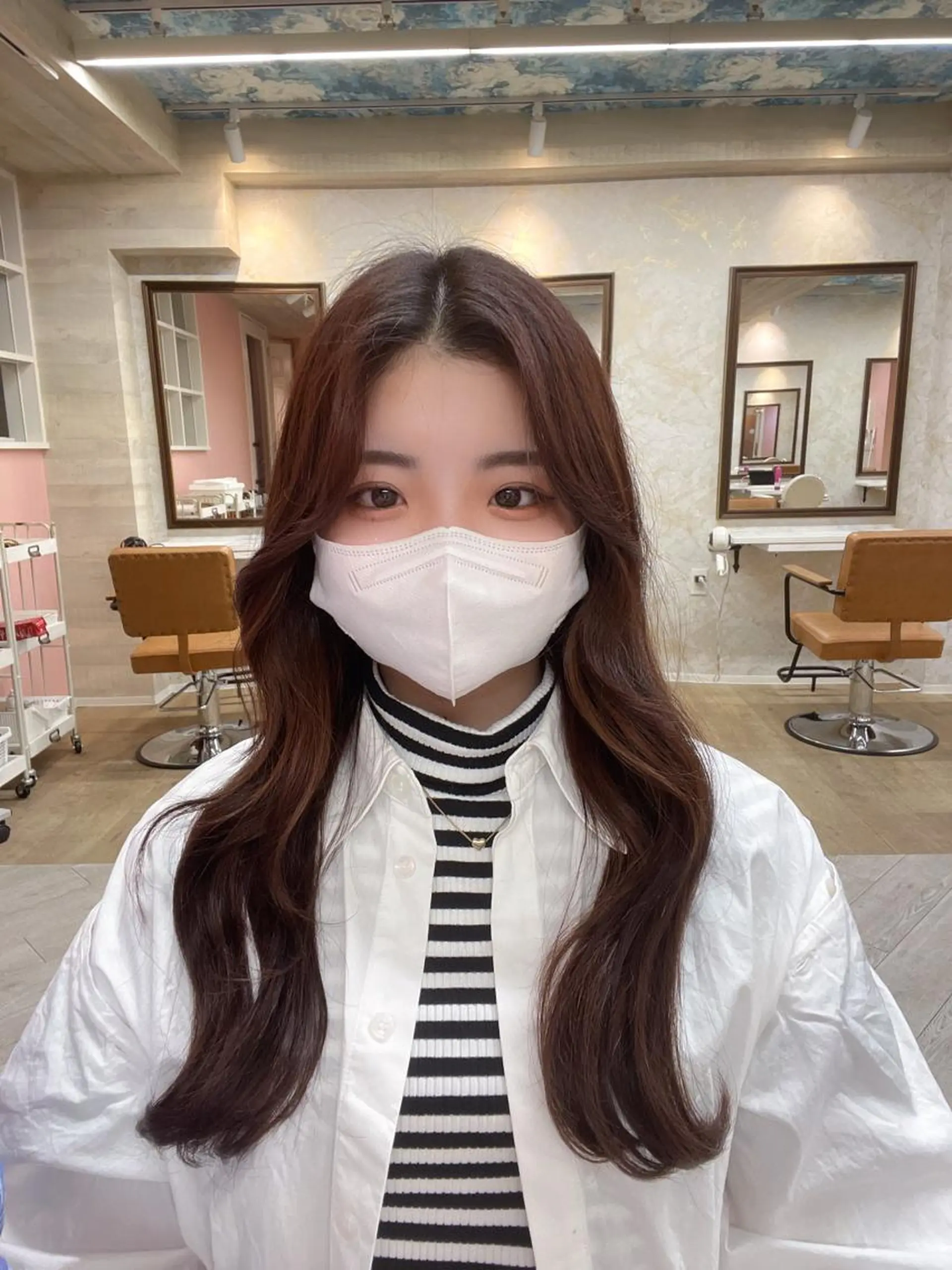 ロング カット ヘアカラー トリートメント 髪質改善特化💫 韓国ヘアAyumuのヘアスタイル