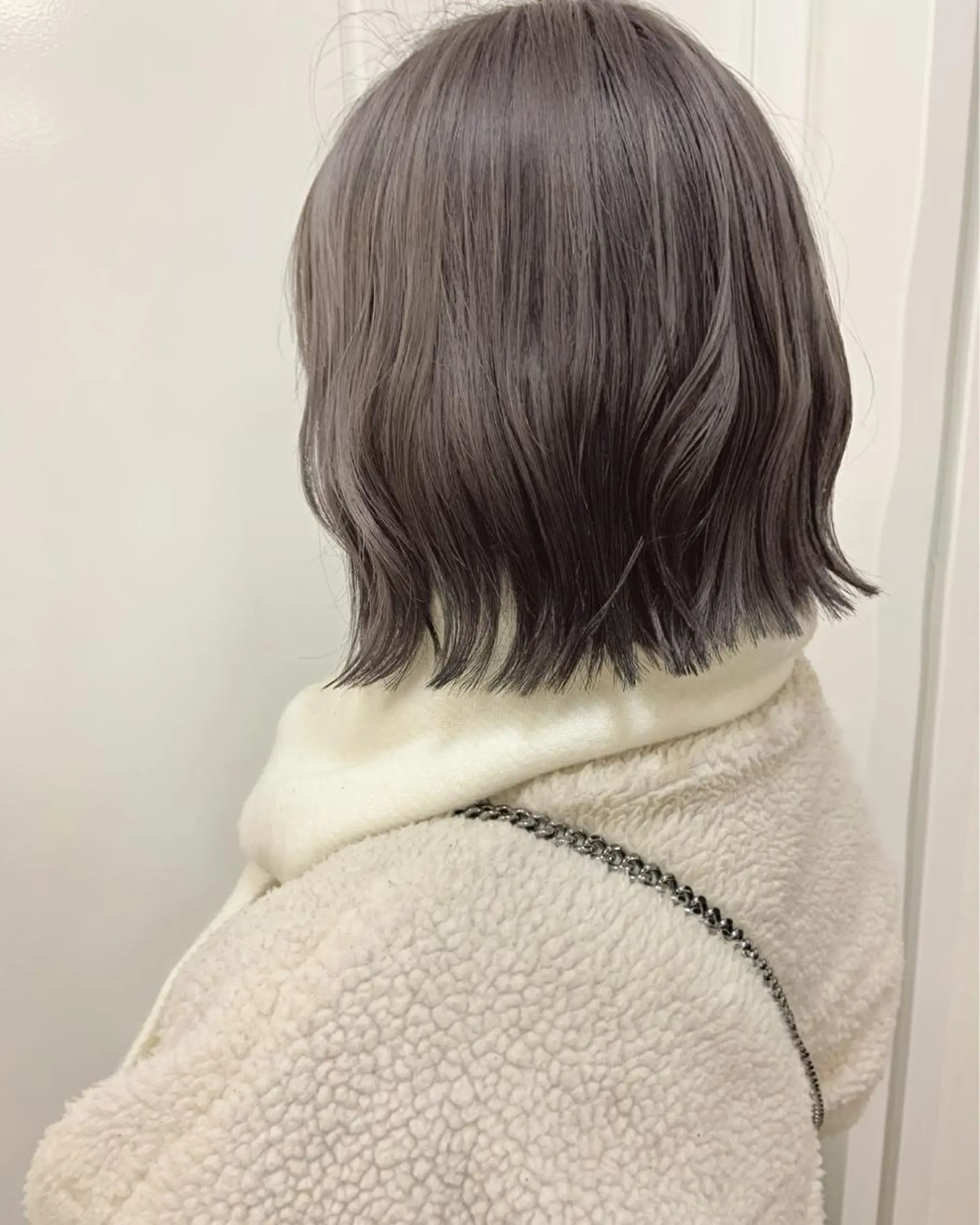ショート カラー ブリーチ グレージュ ♡ma ki♡のヘアスタイル