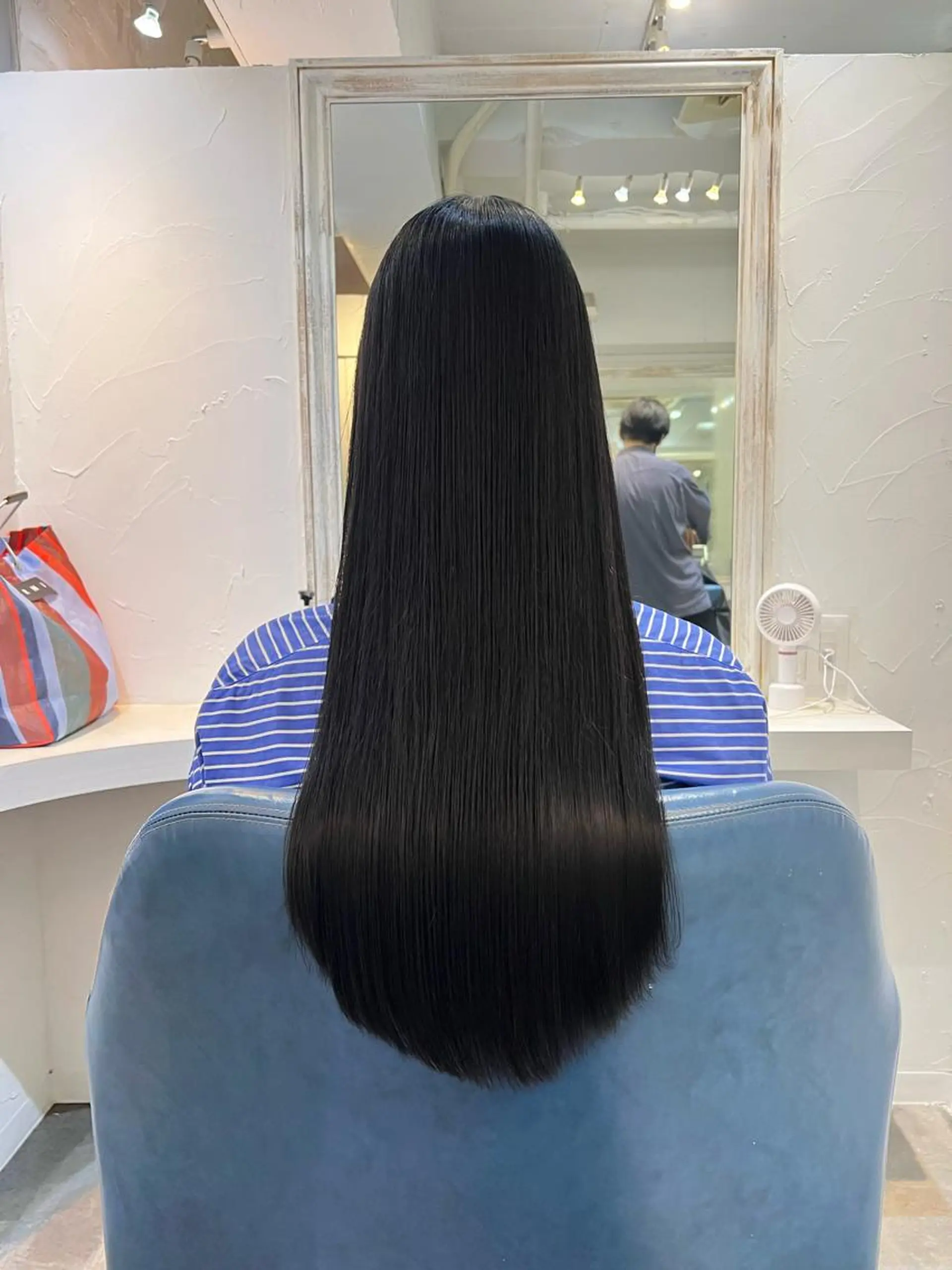 ロング 縮毛矯正 uros.所属・メンズパーマ/ エクステ🌞セナのヘアスタイル