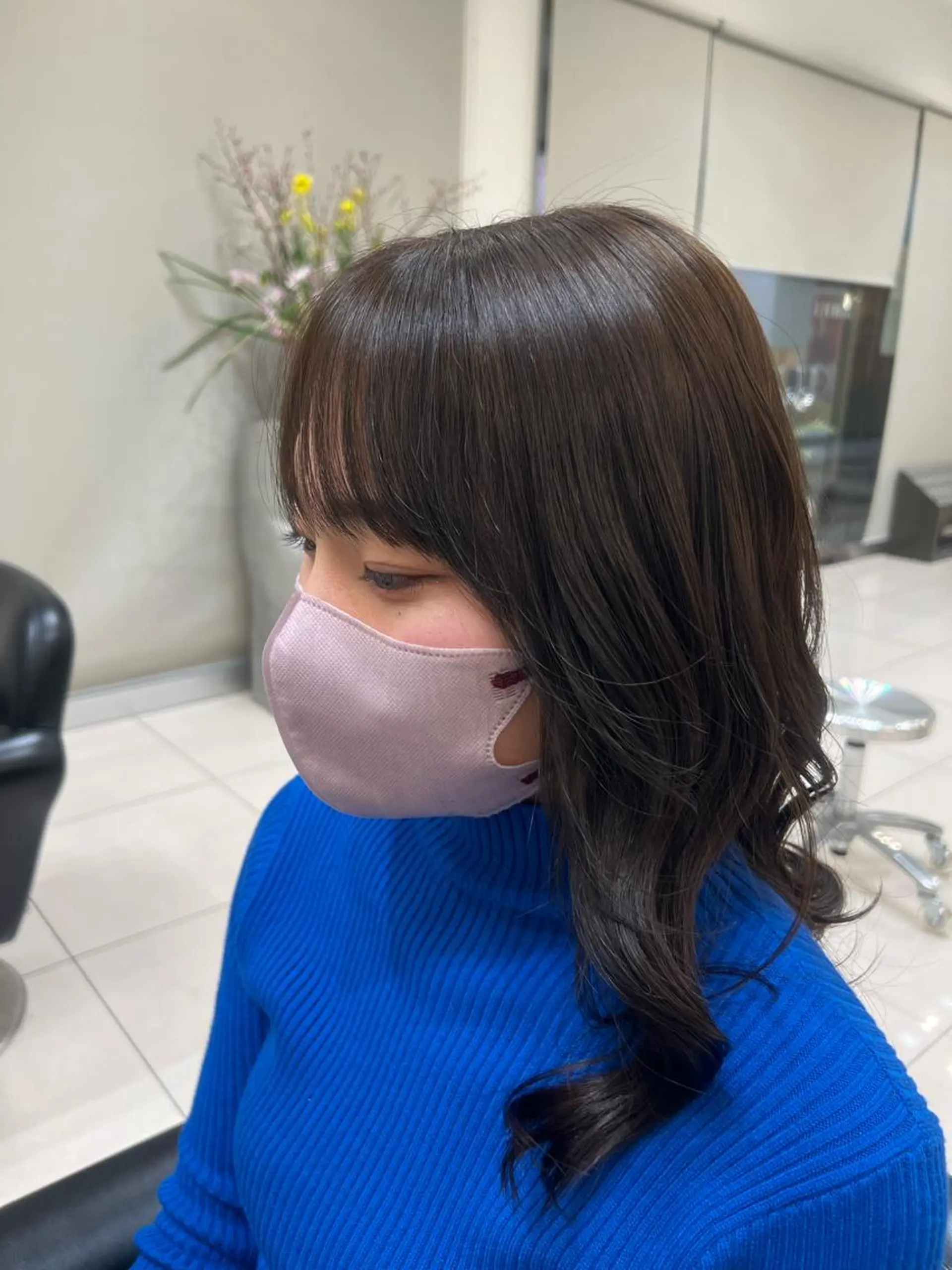 ミディアム ヘアカラー トリートメント ハイトーン/美髪矯正 /ボブ特化/SOMAのヘアスタイル