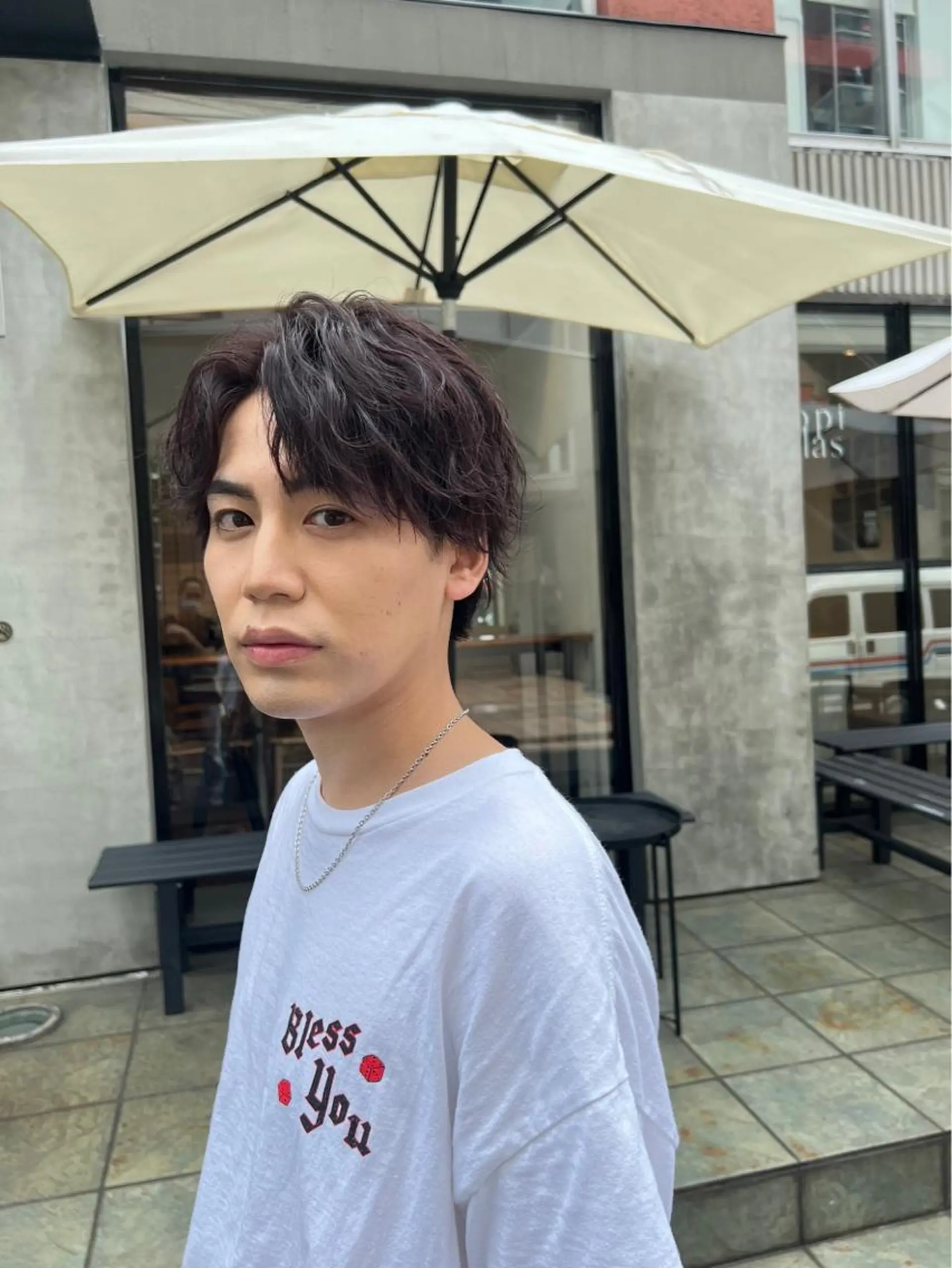 メンズ カット 🌈ベージュ艶髪🌈 ボブ/ユウトのヘアスタイル