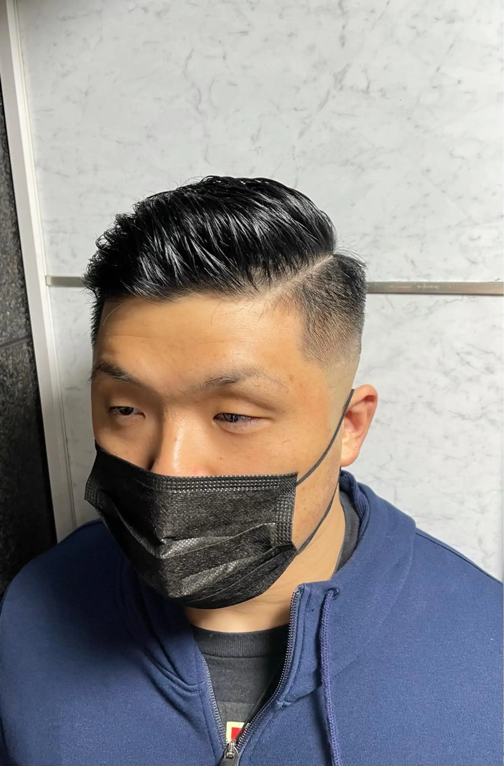 ショート メンズ フェードカット カット指名No1漆原 聡のヘアスタイル