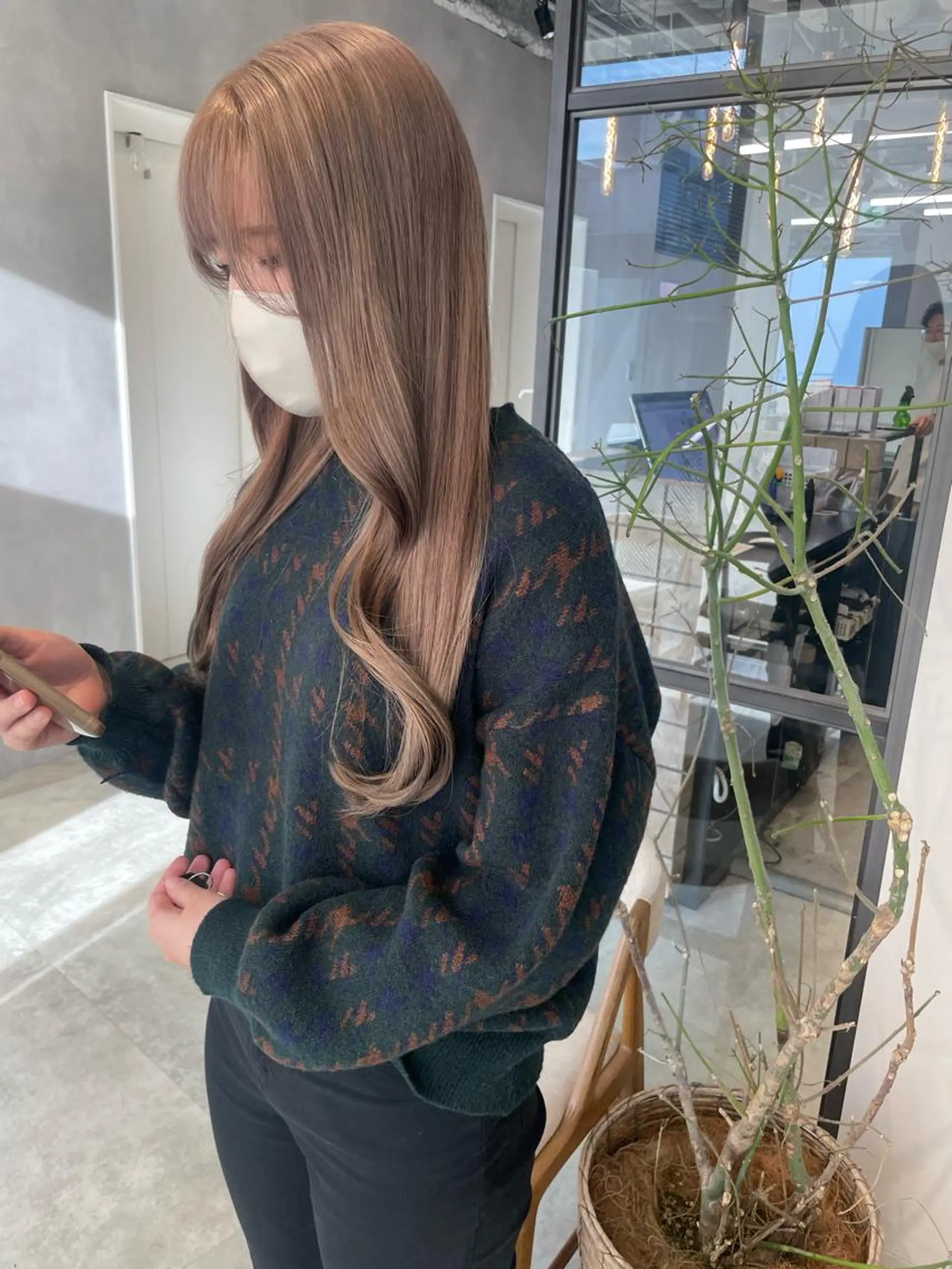 ロング カラー 縮毛矯正 SALOWIN原宿iori B１階所属・🫧美髪育成美容師 WASHIZU🫧のヘアスタイル