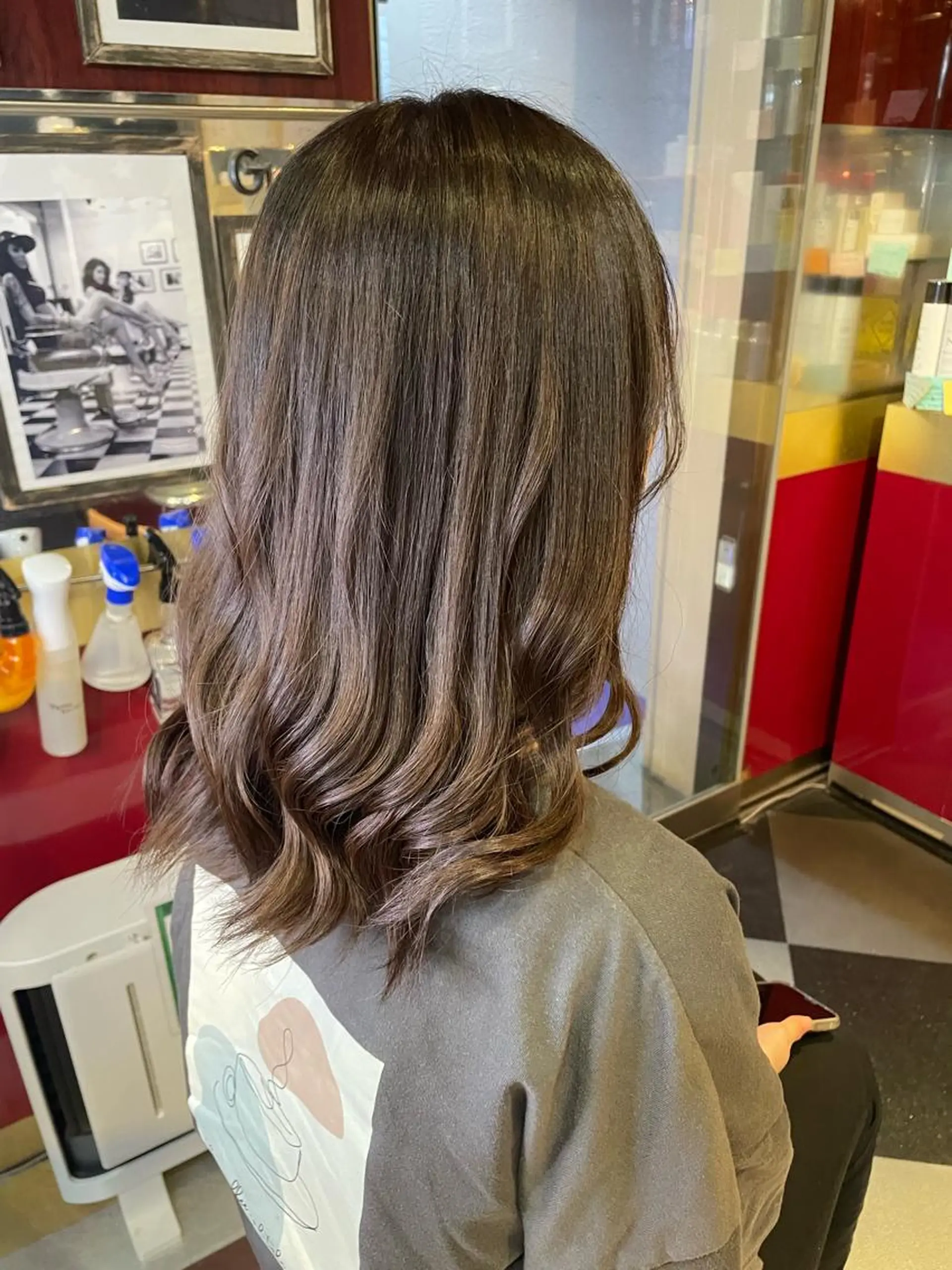 ミディアム カラー ブラウンカラー ショコラブラウン トリートメント 👑派手髪/カット 👑ANRYのヘアスタイル