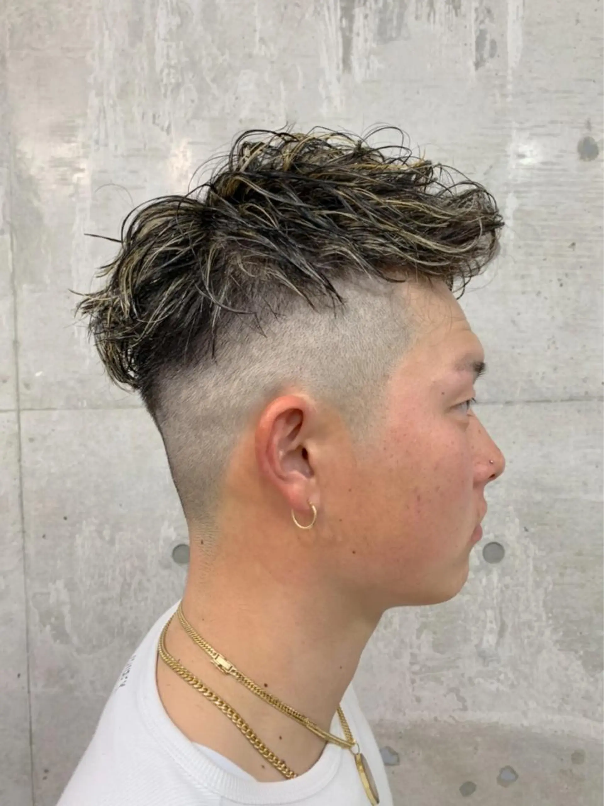 ショート パーマ メンズ カット ヘアカラー トリートメント クセを最大限に活かす メンズパーマ奈良大祐のヘアスタイル