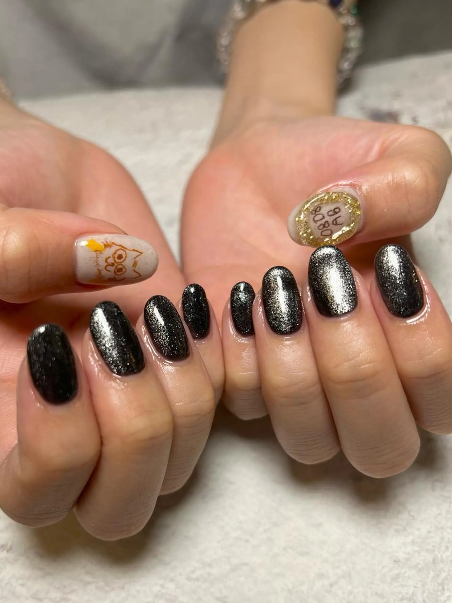 ネイル ブルー ハンドネイル Nail Salon&School REPLENDA所属・REPLENDA/ azusa(石井梓)のネイルデザイン