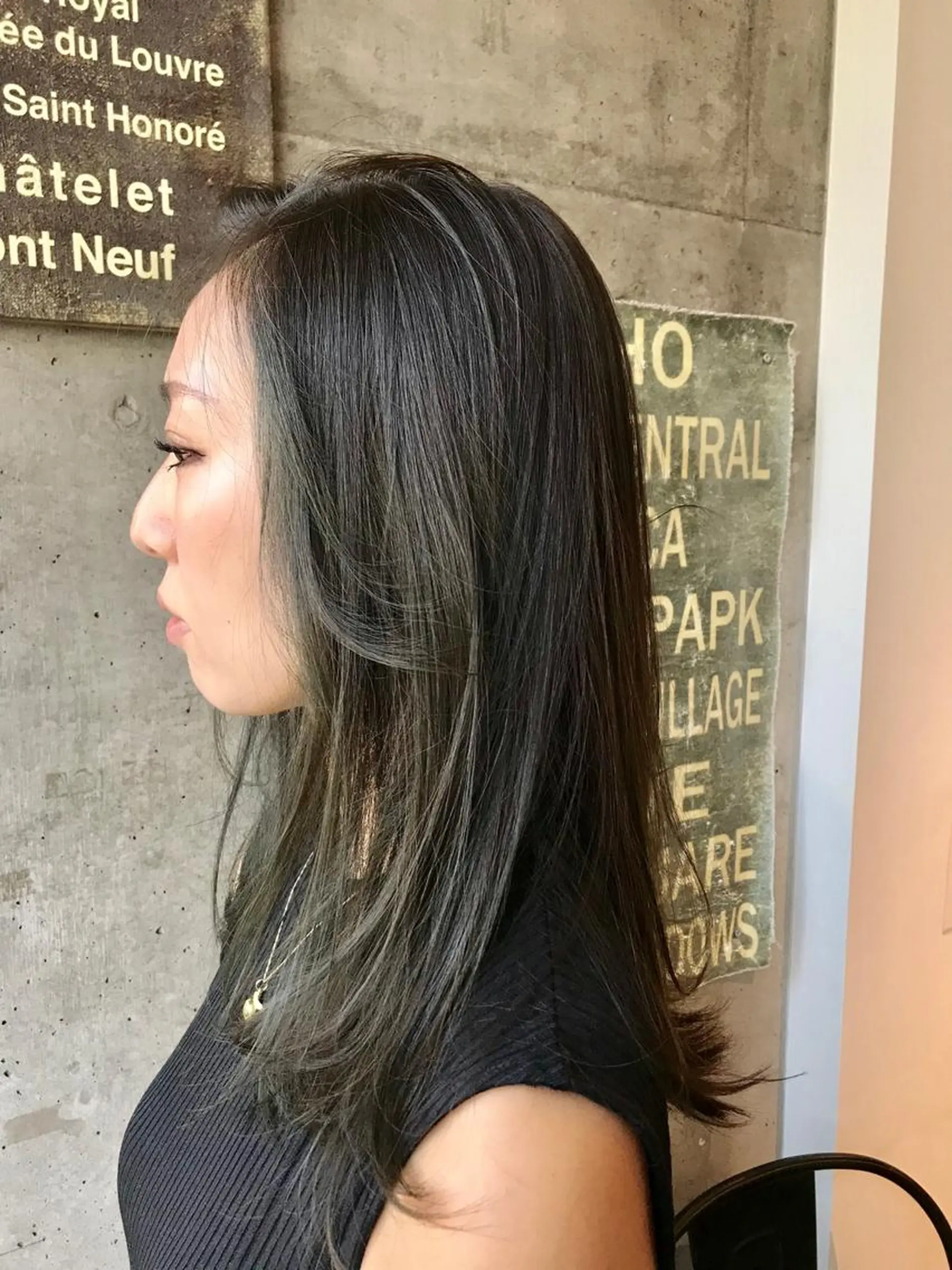 ロング カラー ブリーチ イルミナカラー ブリーチなしカラー カット ヘアカラー トリートメント KEN KENのヘアスタイル