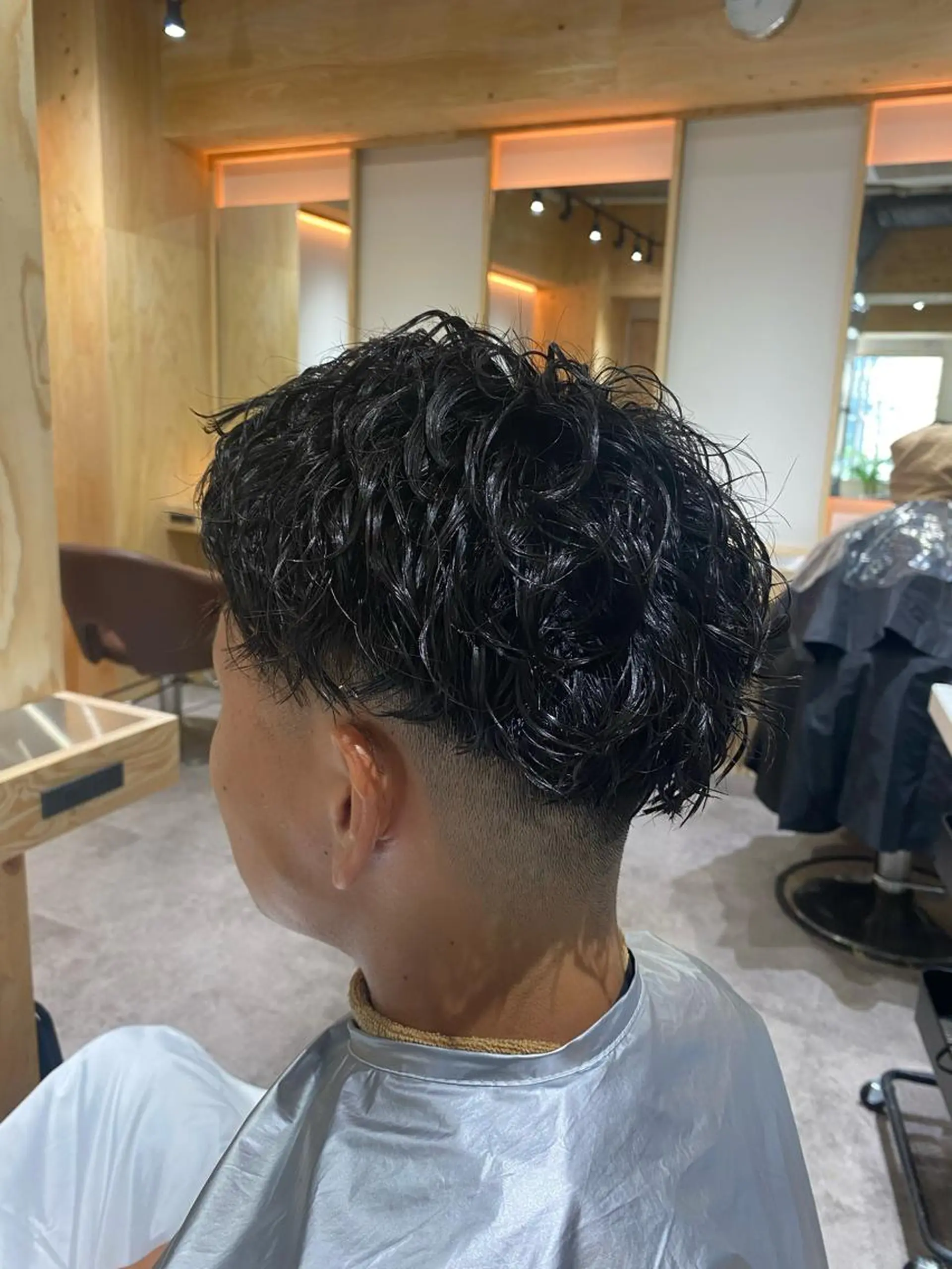 パーマ メンズ カット パーマ ヘアセット メンズブリーチカラー /パーマ ごーた立川のヘアスタイル