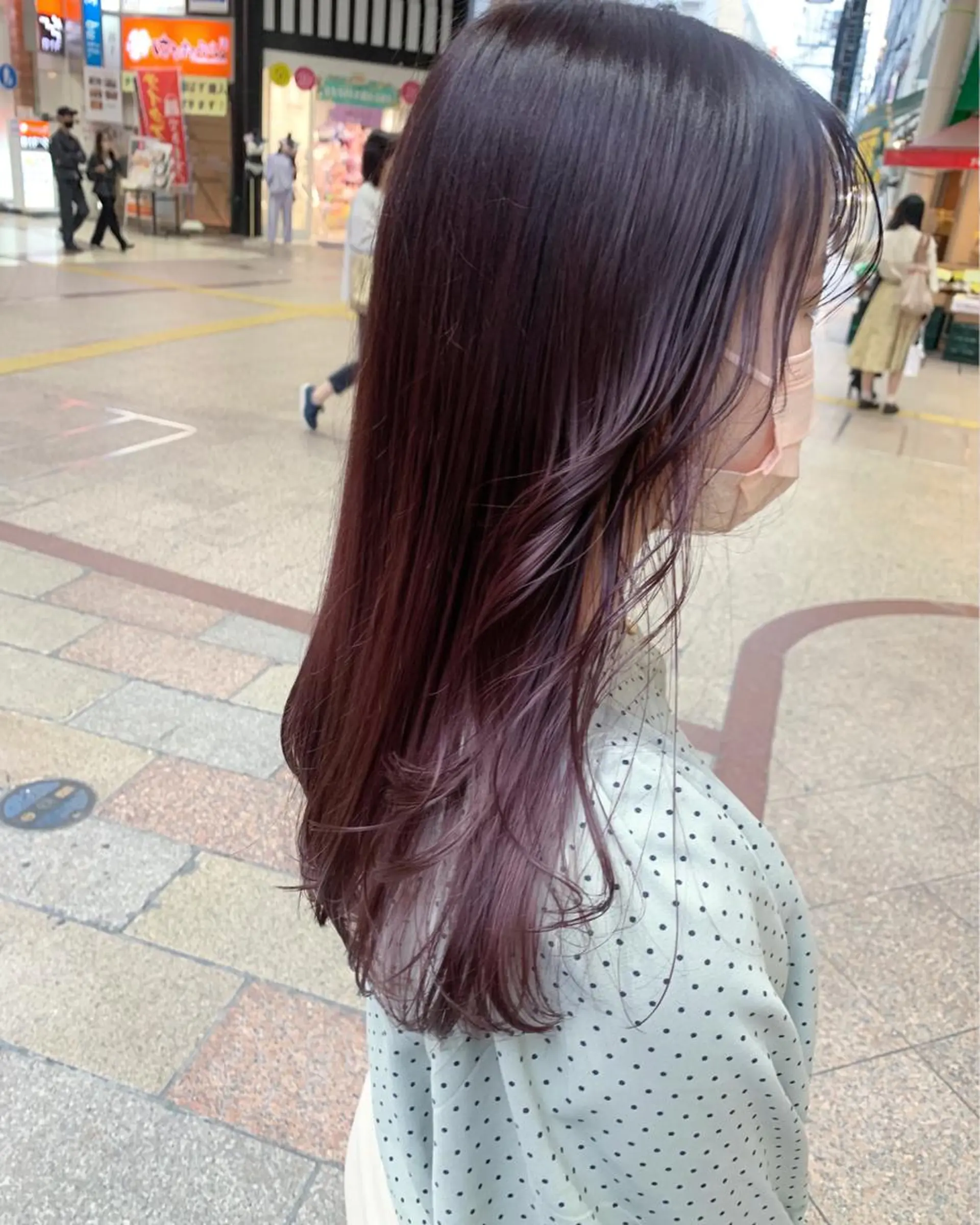 セミロング カラー ヘアアレンジ ブリーチなし/ レイヤー🌿runaのヘアスタイル