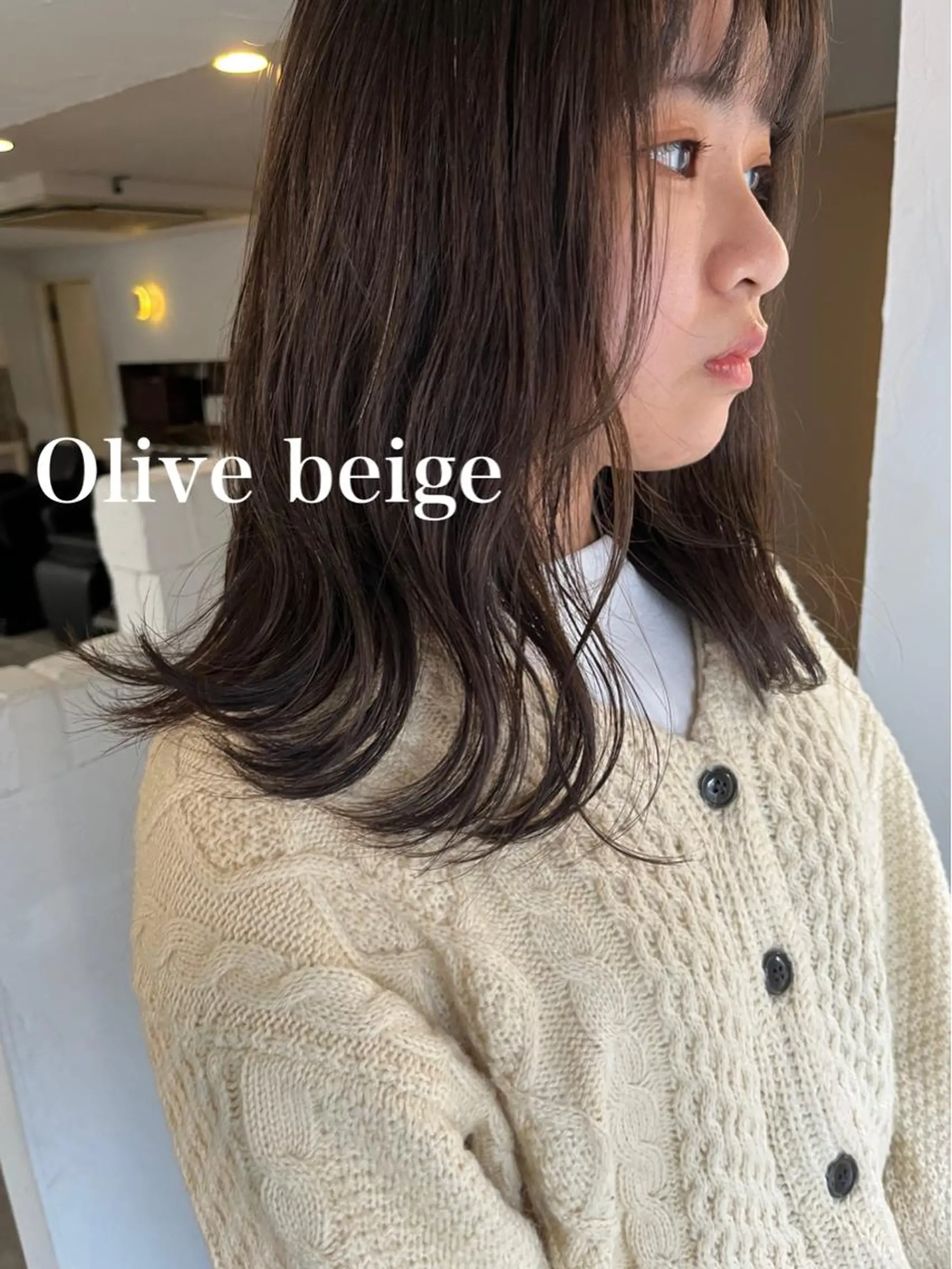 セミロング カラー アディクシーカラー ベージュカラー 黒髪 ブリーチ 透明感カラー SALOWIN自由が丘所属・ヘッドスパ✨髪質ケア サロン🌿chacoのエステ・リラクイメージ