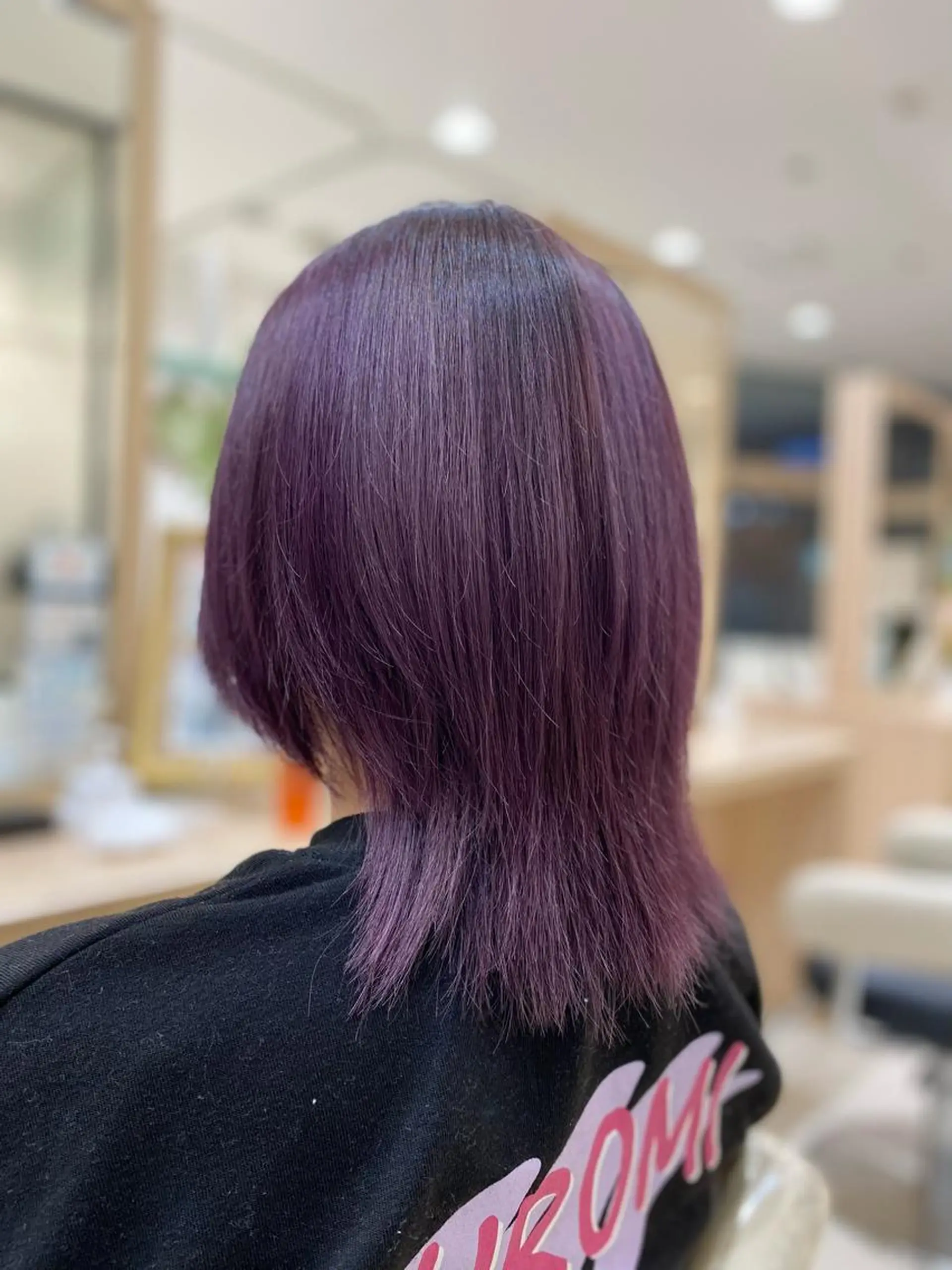 ミディアム ヘアカラー 片野 友椰のヘアスタイル
