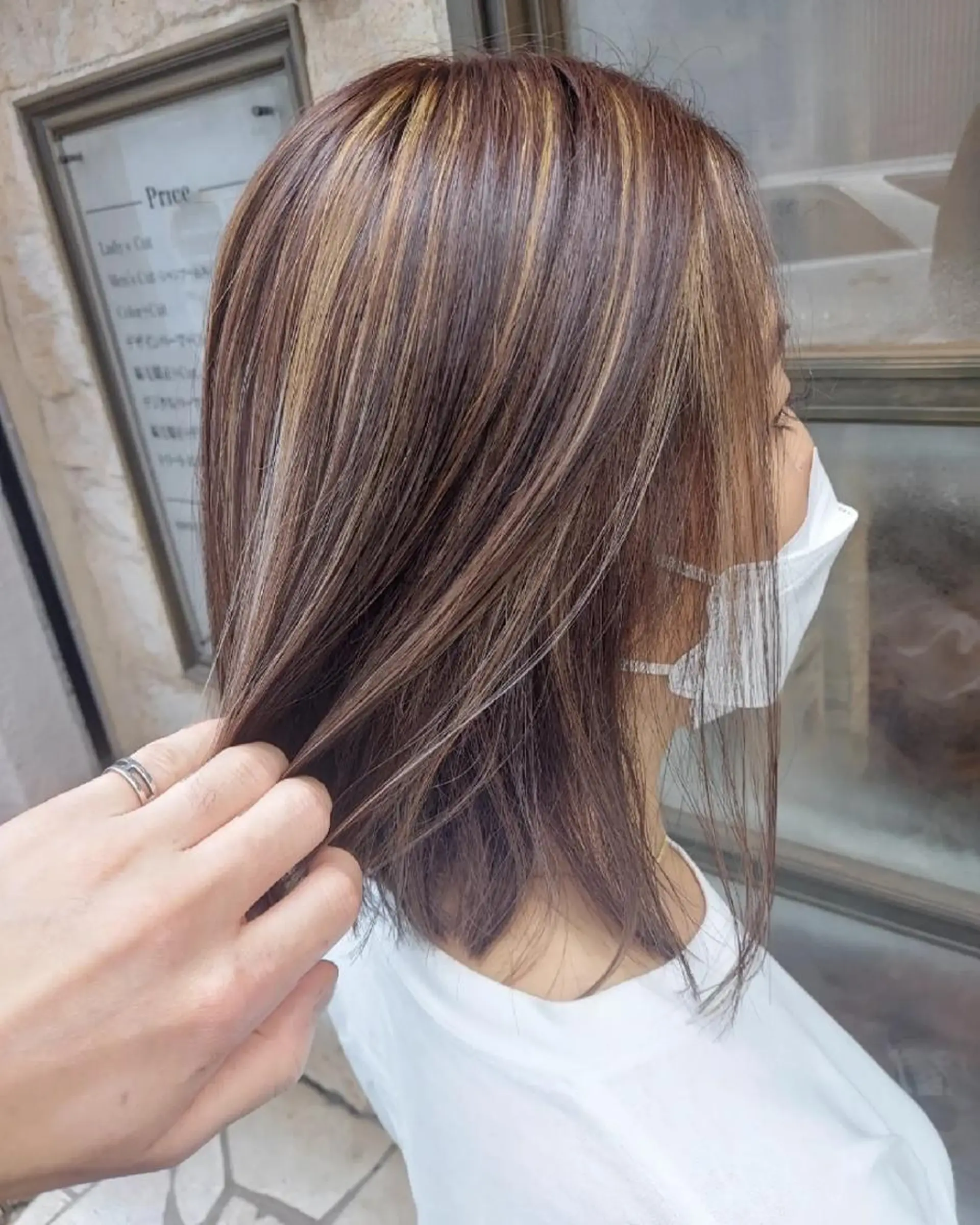 ショート カラー ハイライトカラー ハイライト grow上野御徒町【グロウ】所属・ブリーチ・ハイトーン 特化🎉内山のヘアスタイル