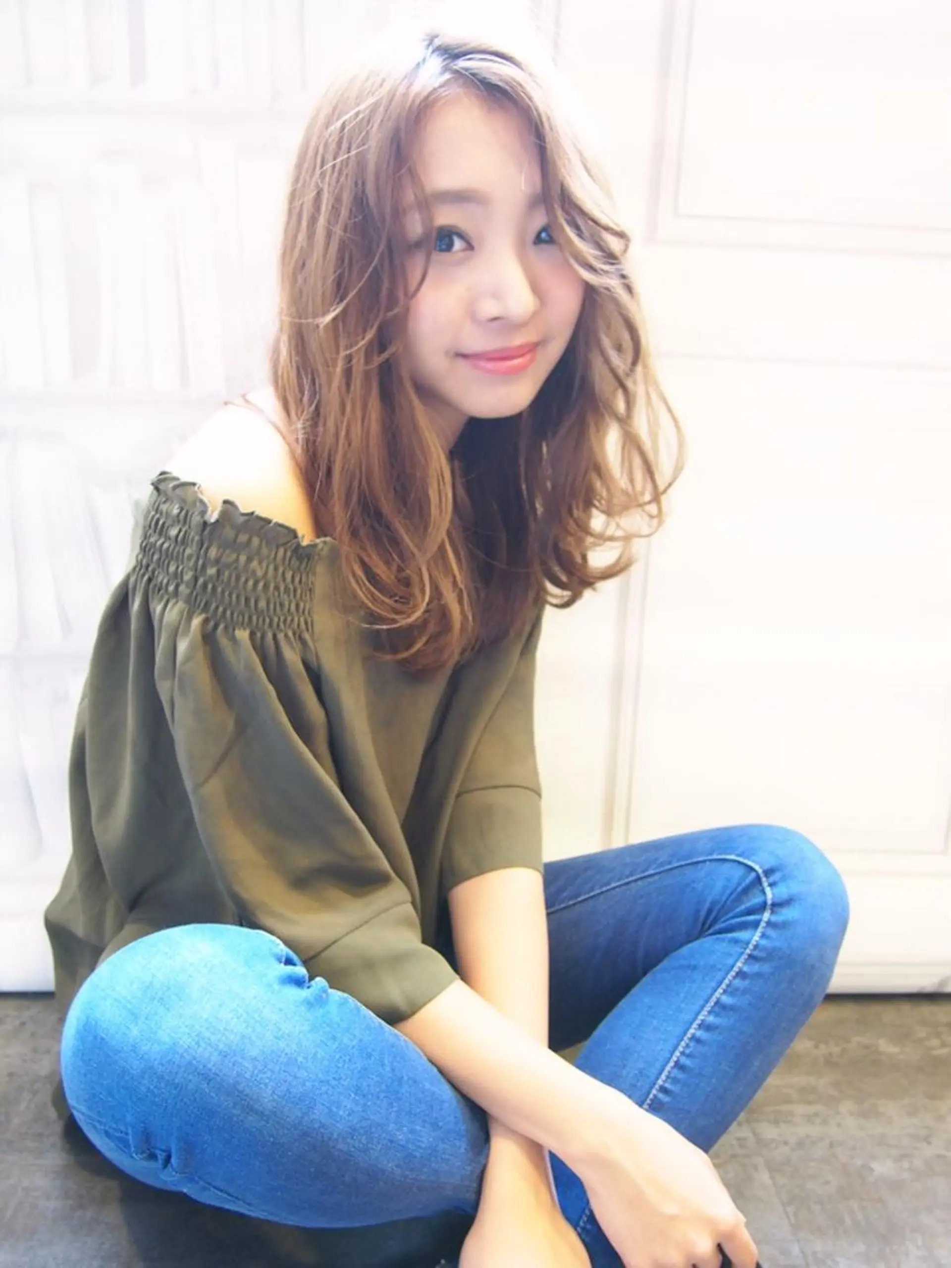 ミディアム ほさか しんごのヘアスタイル