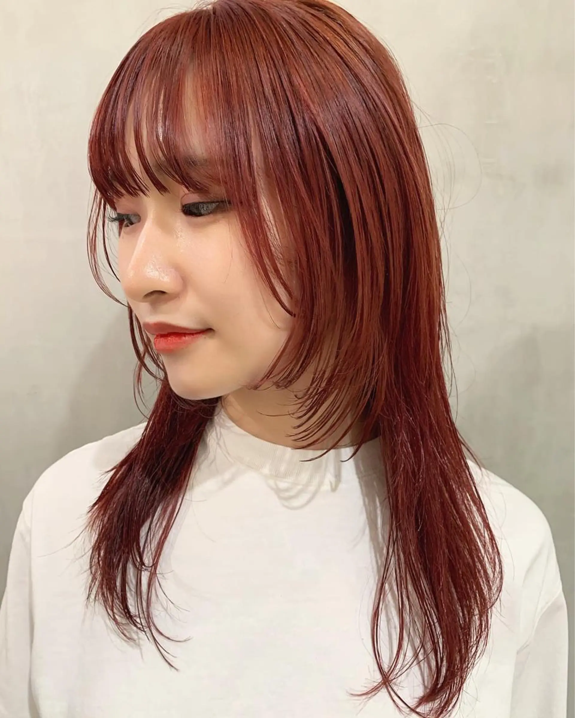 セミロング カラー カット ヘアカラー トリートメント 優 作のヘアスタイル