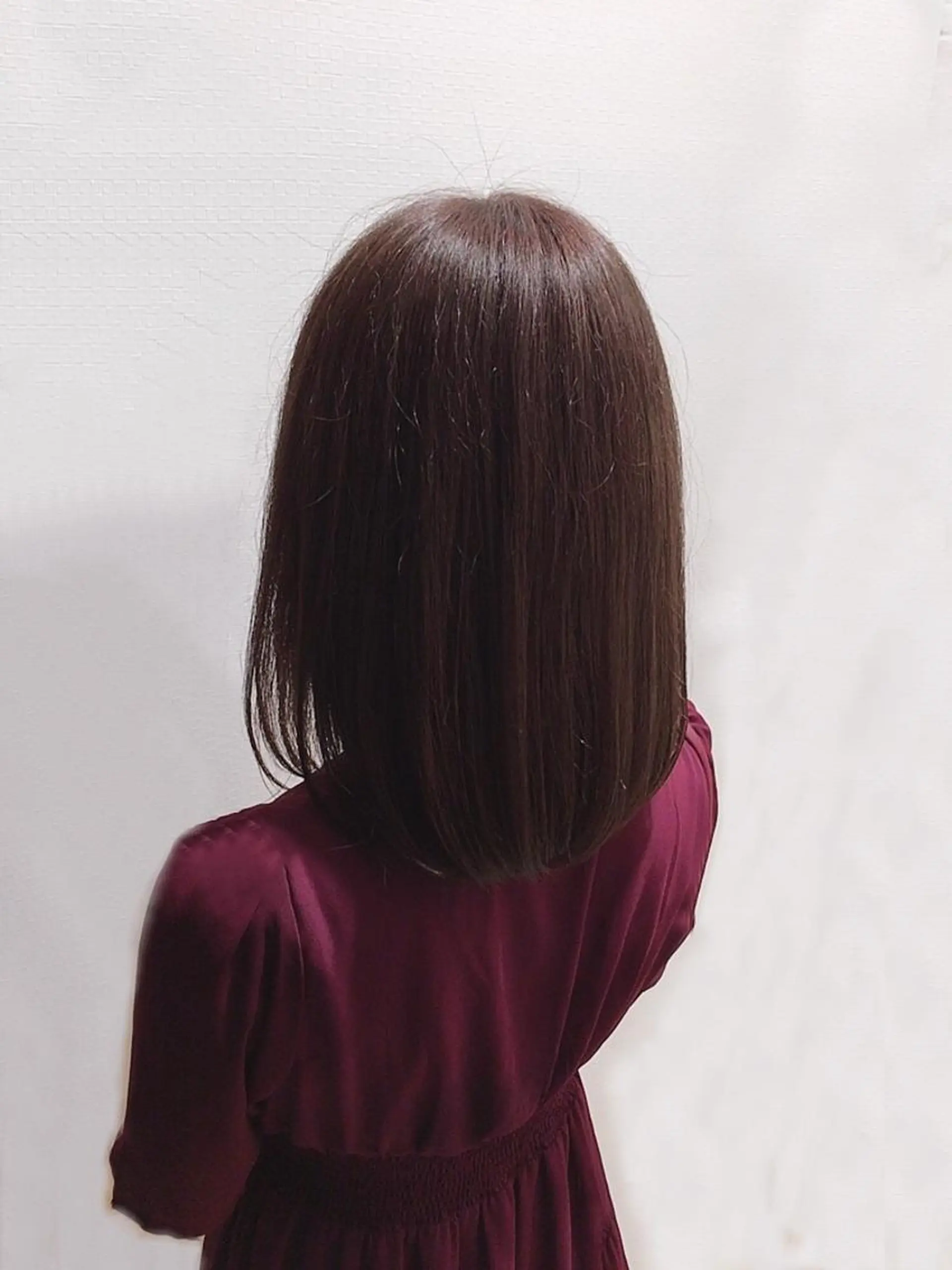 セミロング カット ヘアカラー トリートメント 吉原 雪乃のヘアスタイル