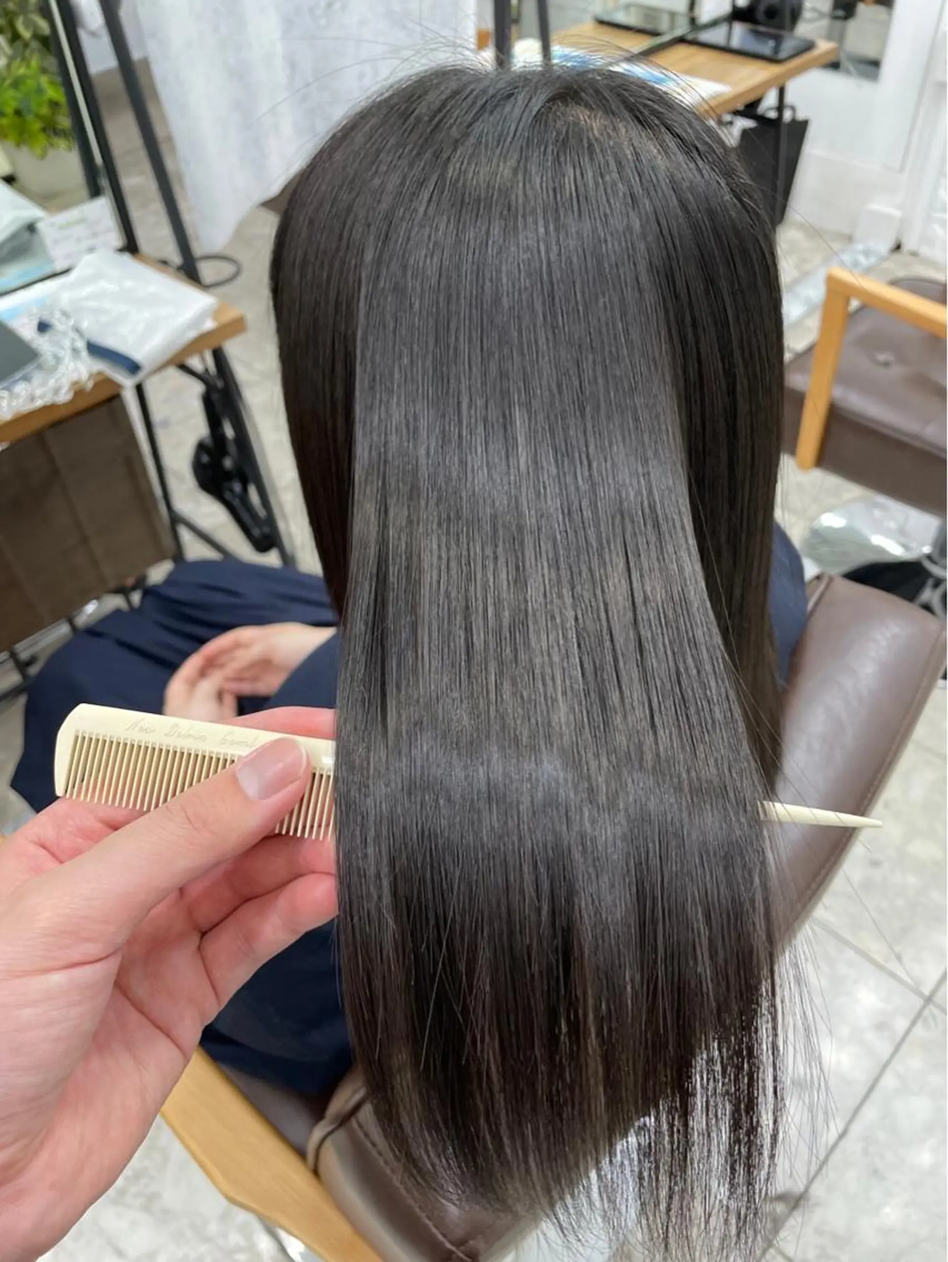 ロング 白髪ぼかしハイライト 白髪ぼかしカラー中澤のヘアスタイル