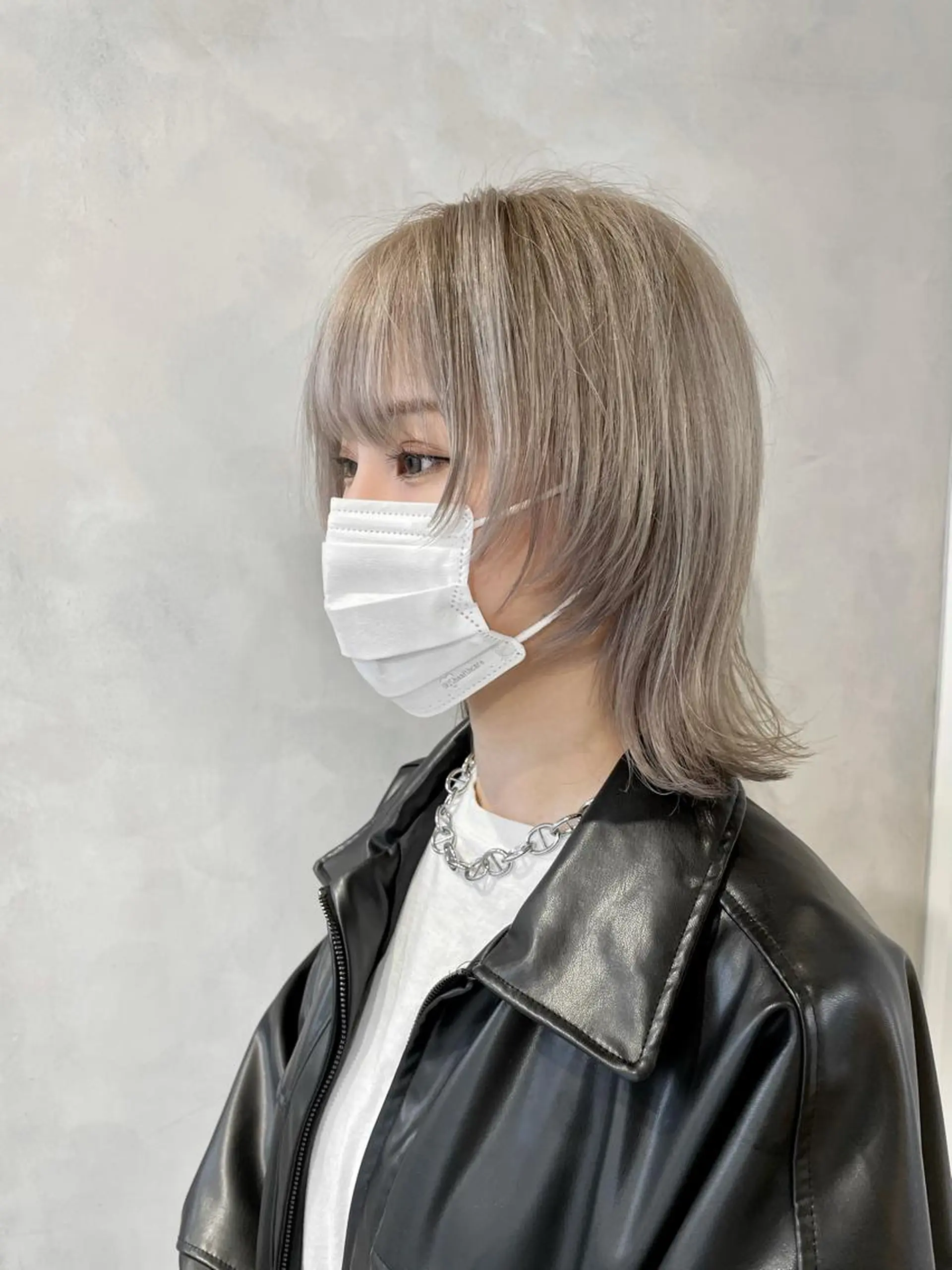 ミディアム カラー ボブ・ウルフカット TAIGAのヘアスタイル