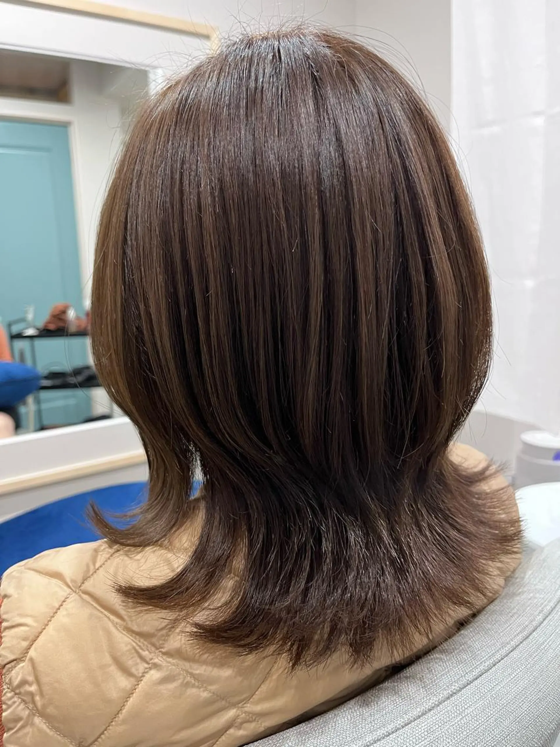 ミディアム カラー カット ヘアカラー liL hair lounge所属・liL  hair サトウリョウタのヘアスタイル