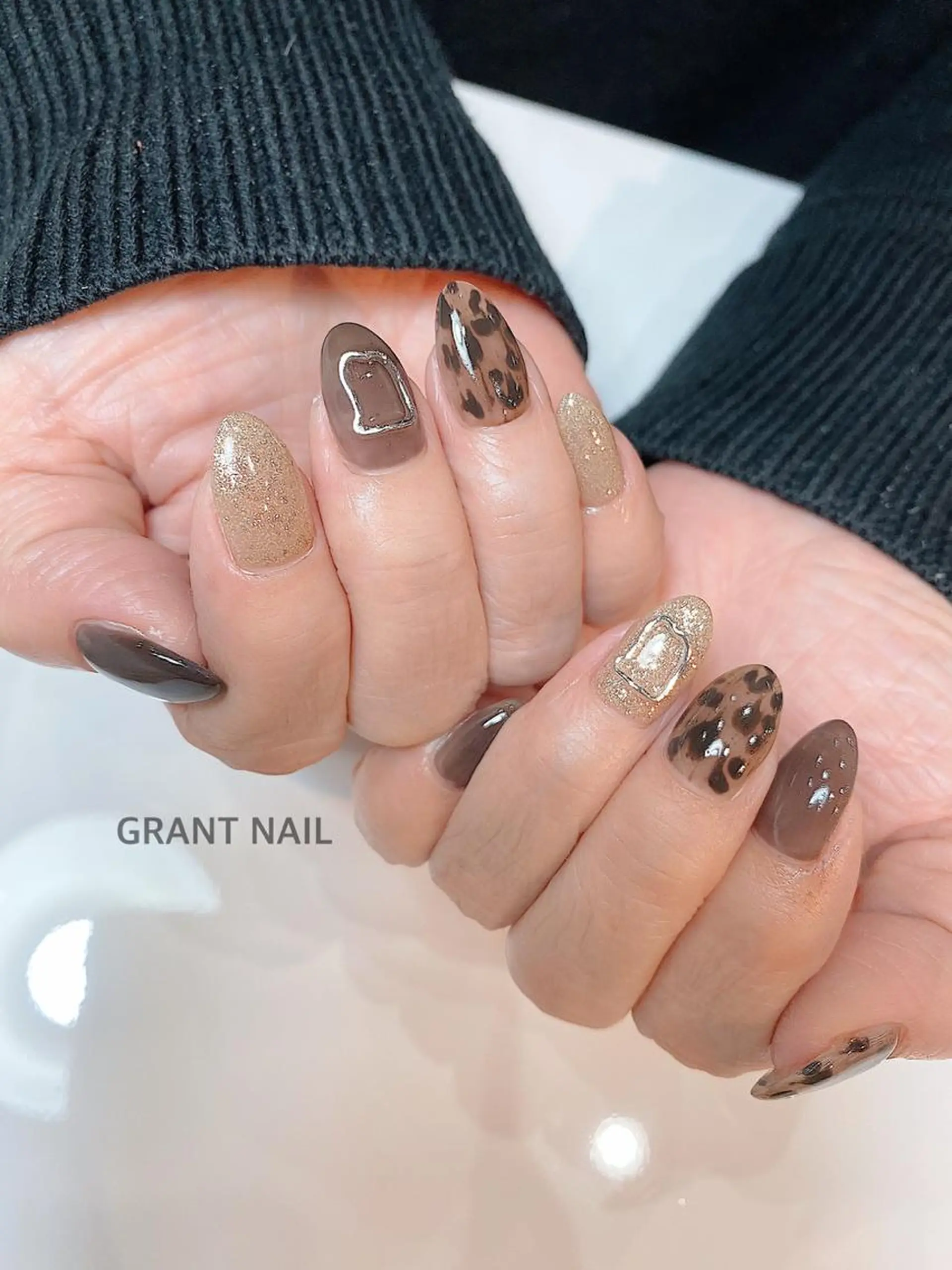 ネイル アートネイル クリアネイル ジェルネイル ニュアンスネイル GRANT NAIL 岩出店のネイルデザイン