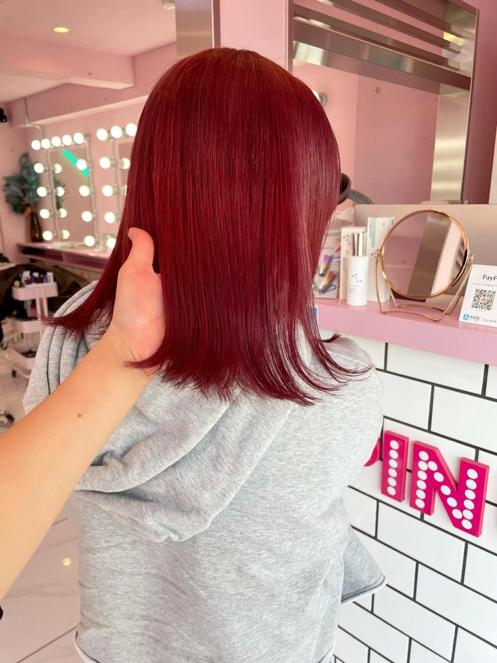 セミロング カラー 心斎橋/ブリーチ minamiのヘアスタイル